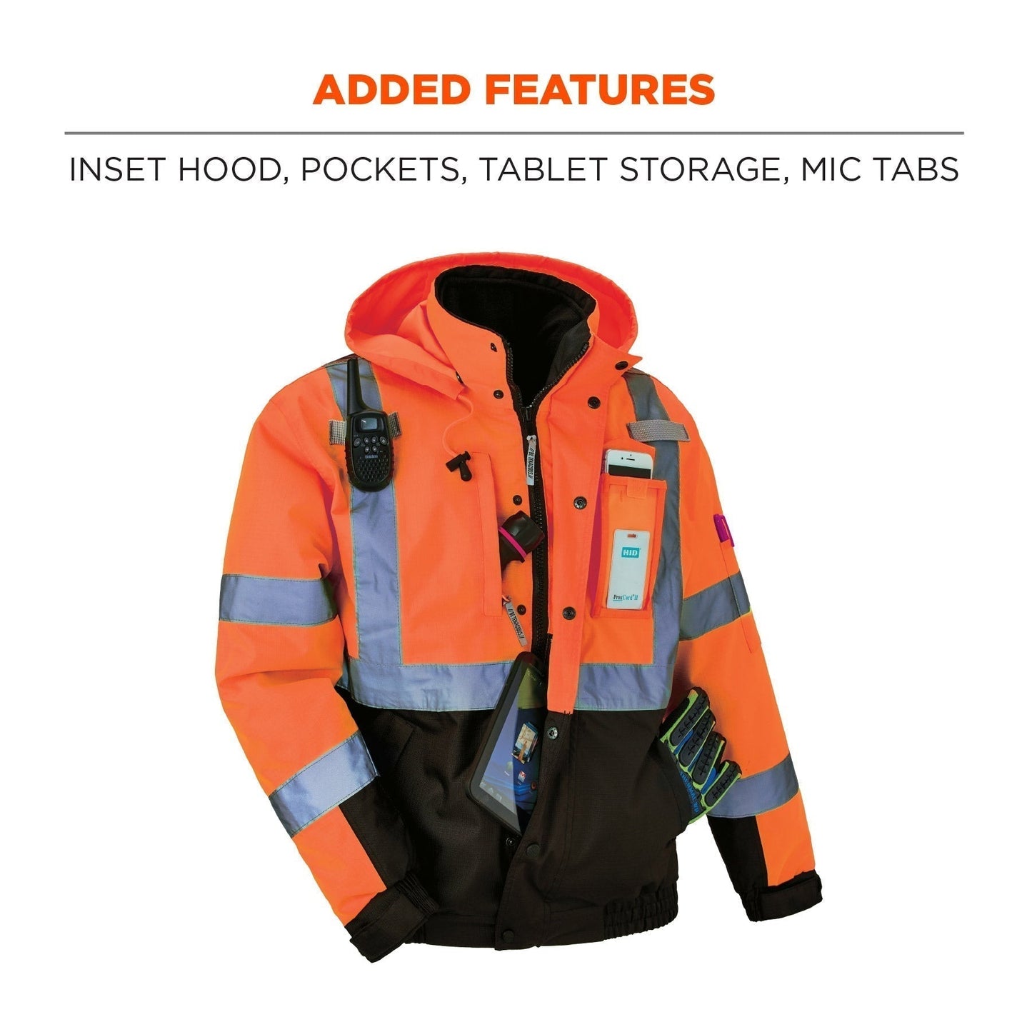 Yellow/Lime Safety Jacket - Ergodyne - Hi-Vis Design