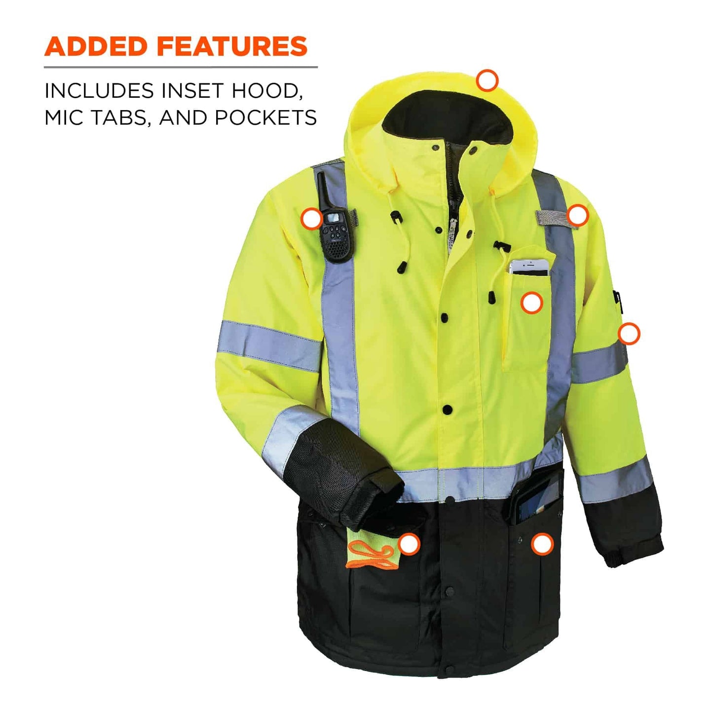 Yellow/Lime Safety Jacket - Ergodyne - Thermal Design