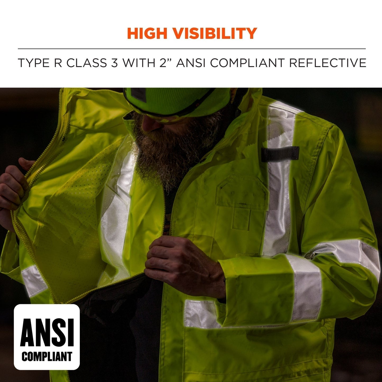 Yellow/Lime Safety Jackets - Ergodyne - Versatile Design