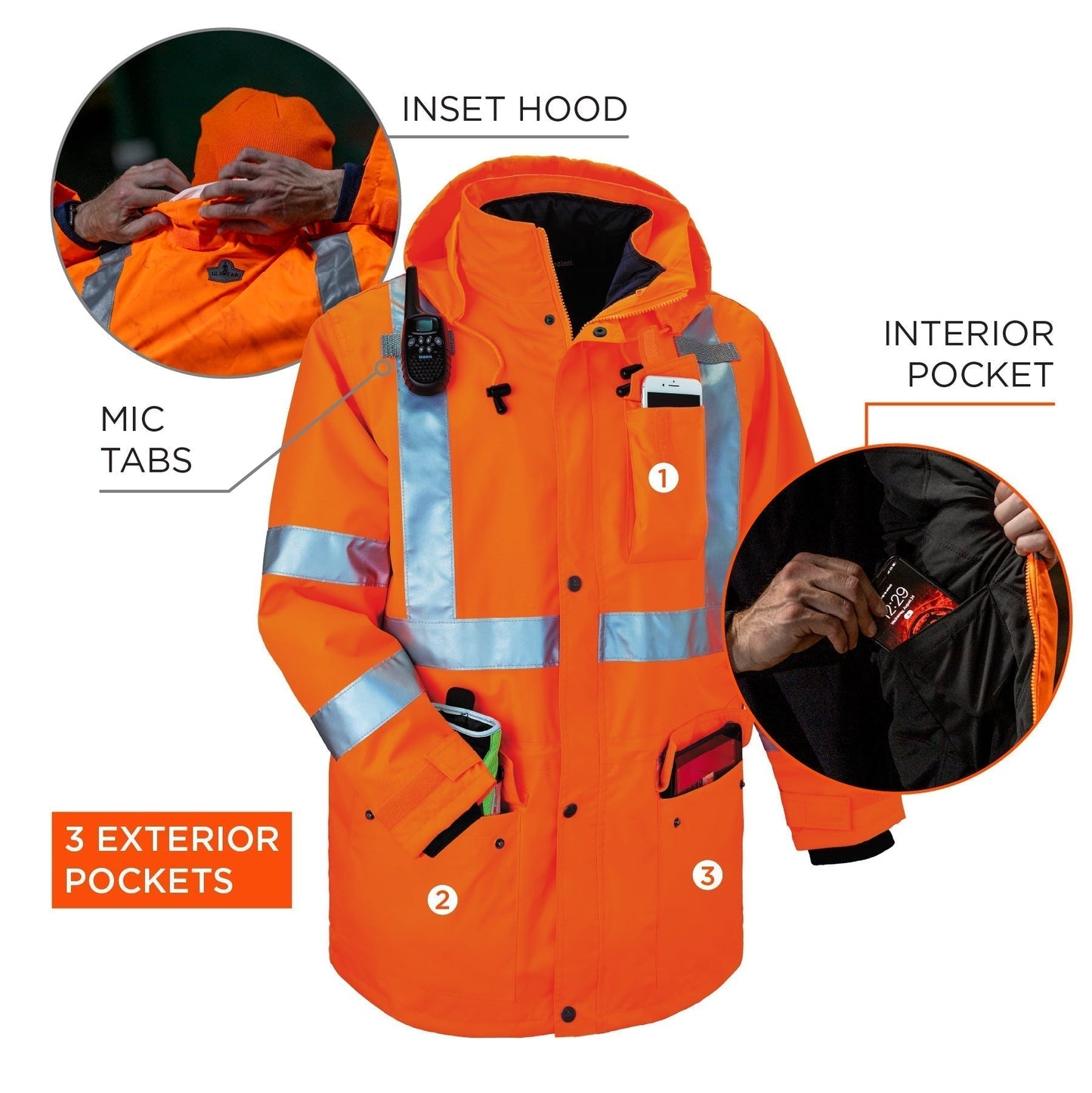 Yellow/Lime Safety Jackets - Ergodyne - Versatile Design