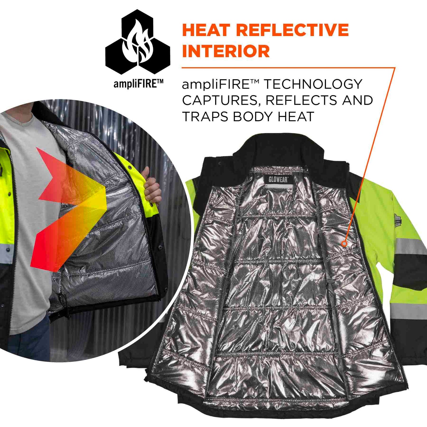 Yellow/Lime Safety Jacket - Ergodyne - Heat Reflective