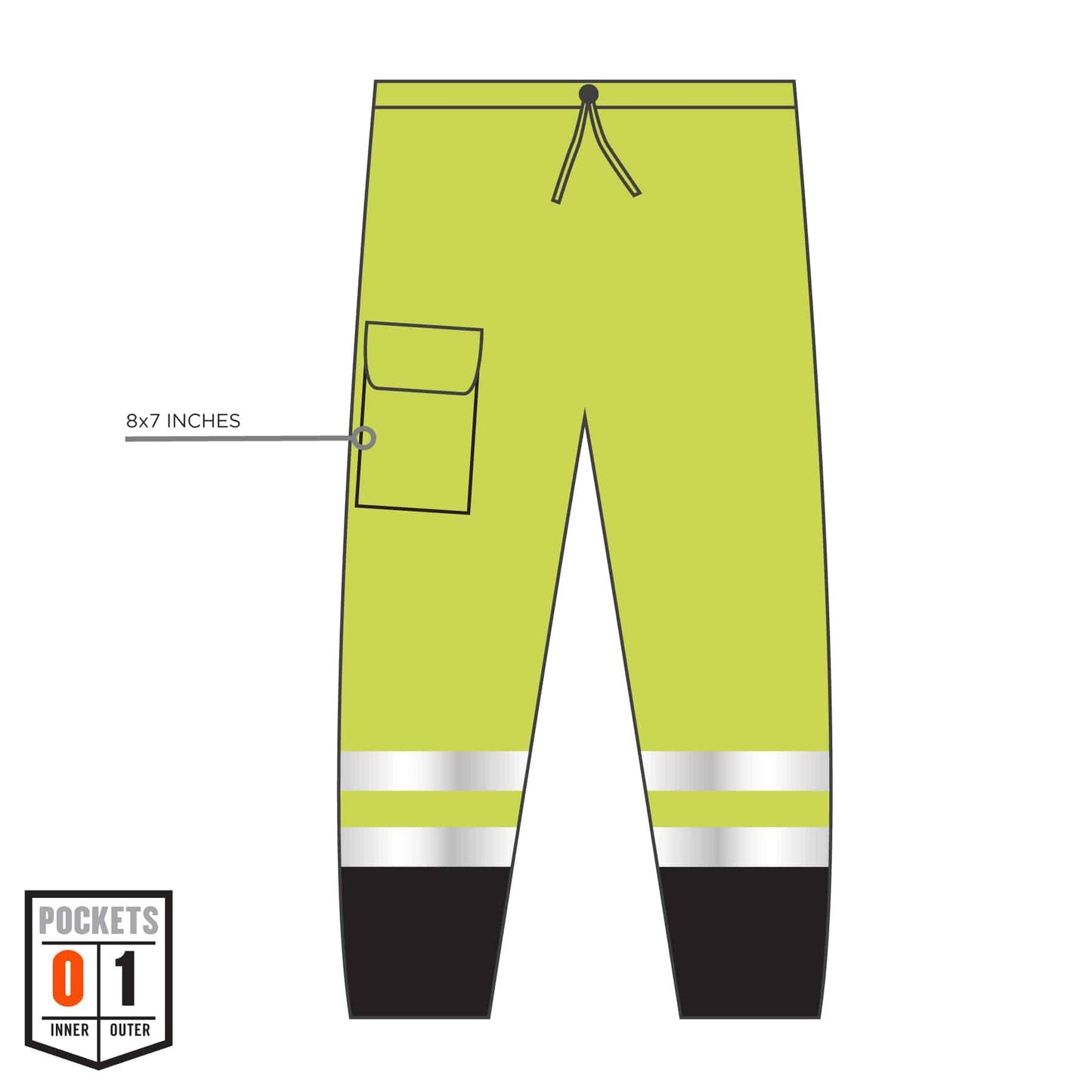 Yellow/Lime Safety Pants - Ergodyne - High Visibility