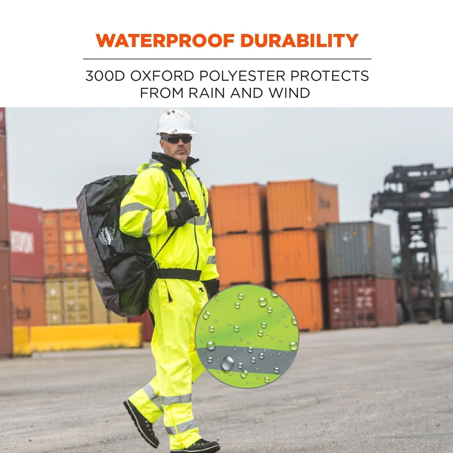 Yellow/Lime Rain Pants - Ergodyne - Waterproof Design