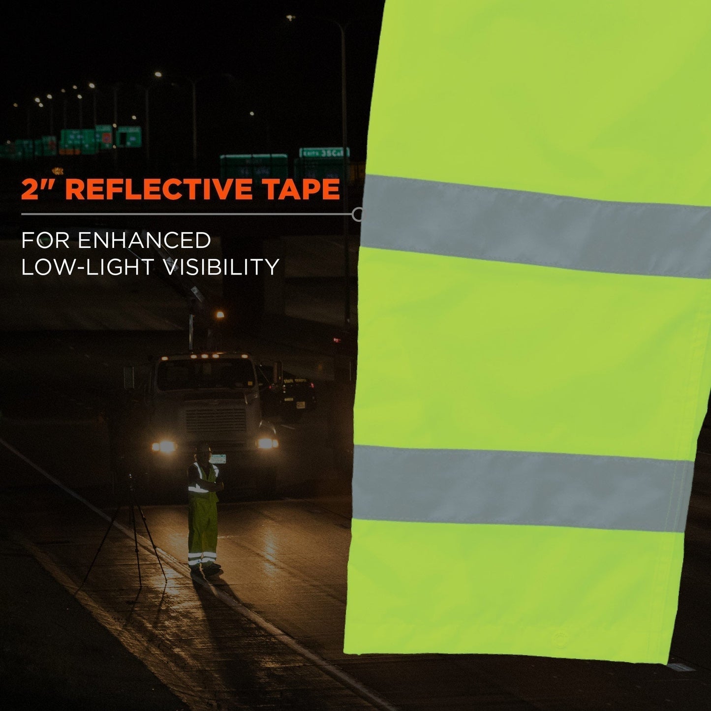 Yellow/Lime Rain Pants - Ergodyne - Waterproof Design