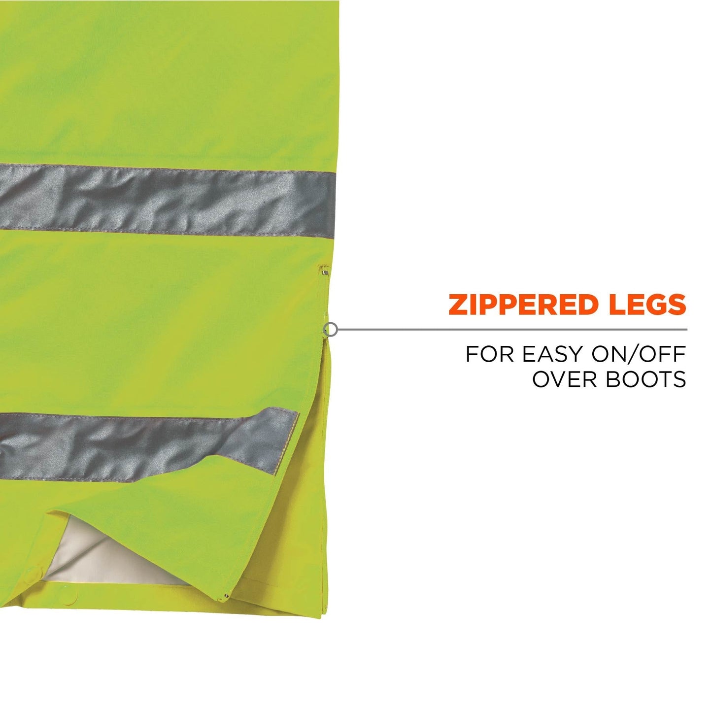 Yellow/Lime Rain Pants - Ergodyne - Waterproof Design
