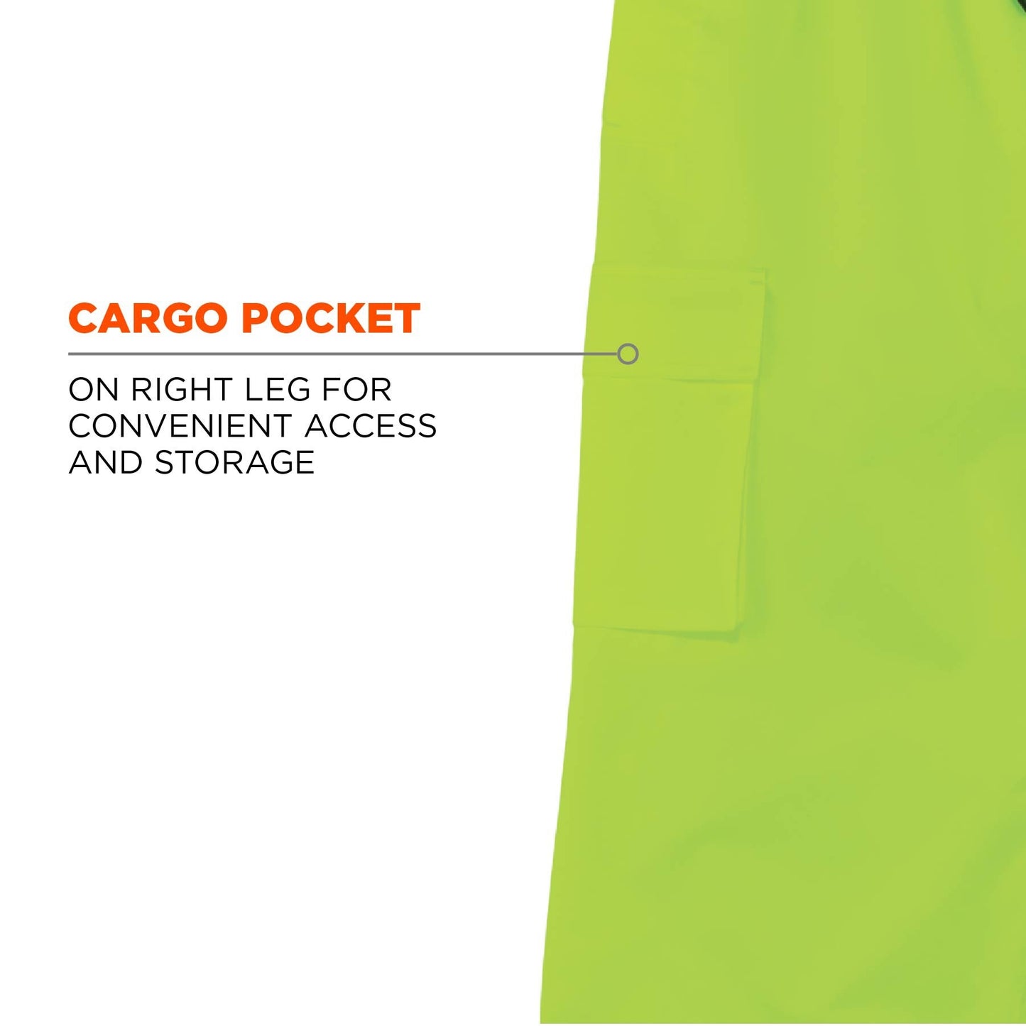 Yellow/Lime Rain Pants - Ergodyne - Waterproof Design
