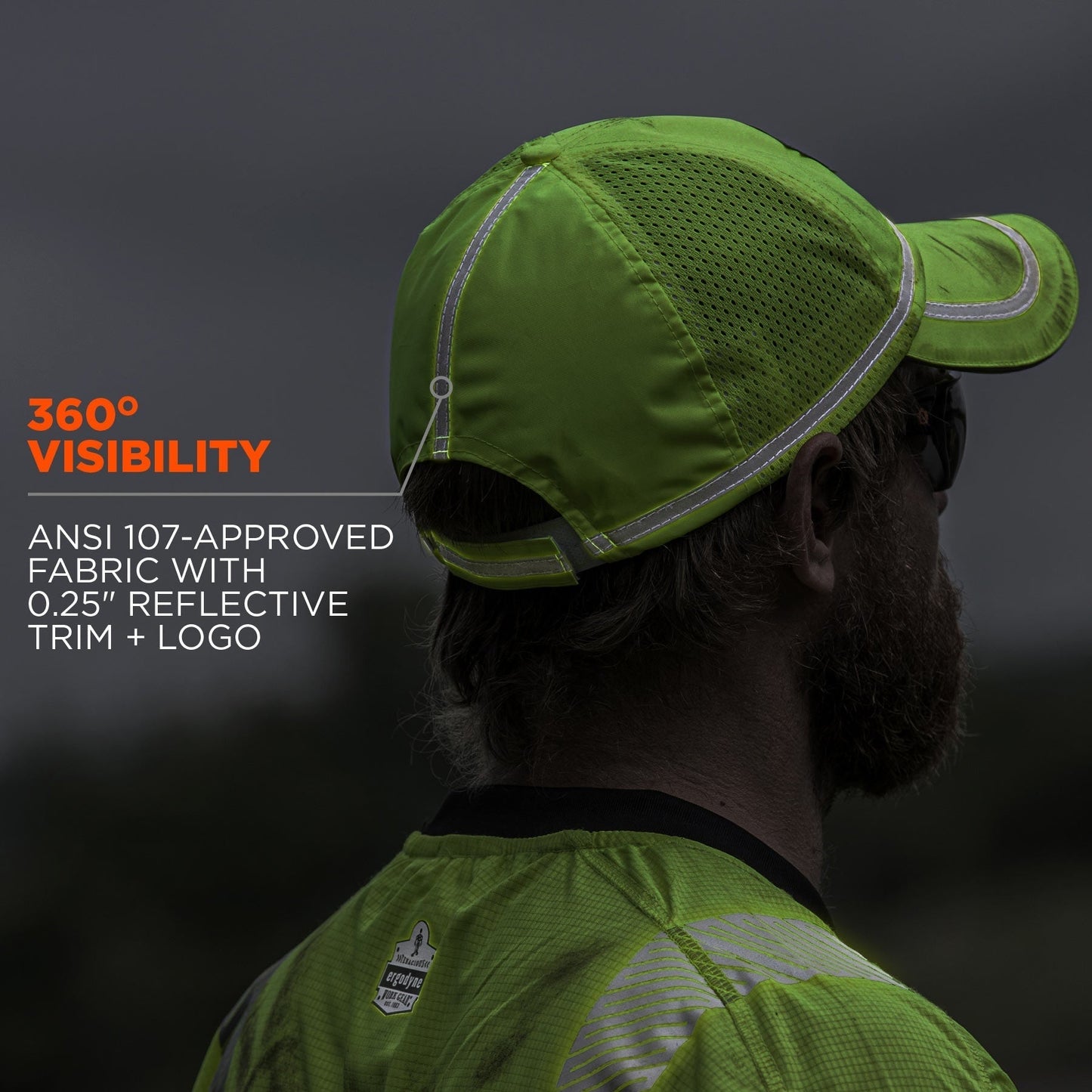 Yellow/Lime Ball Caps - Ergodyne - Hi-Vis Design