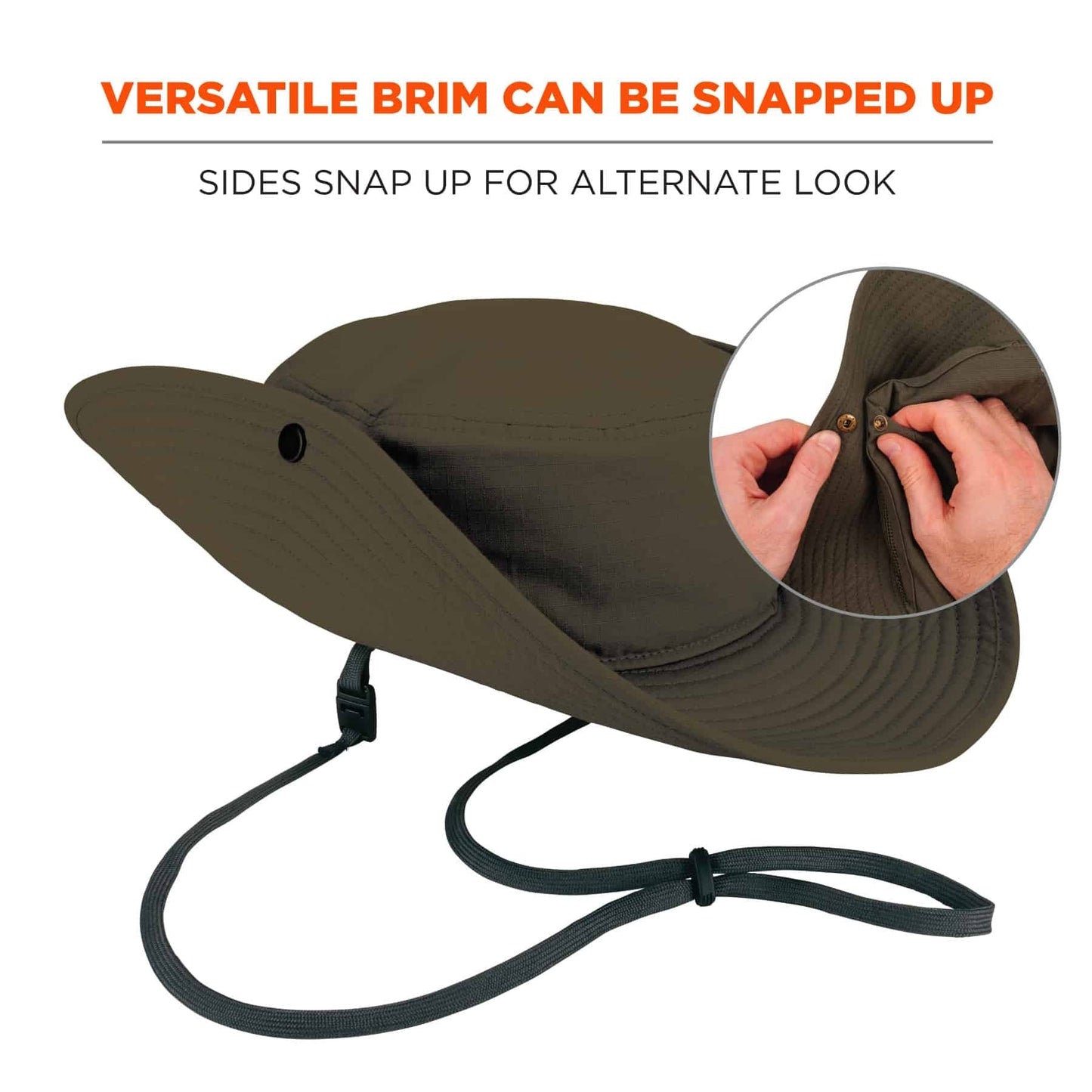Khaki Ranger Hat - Ergodyne - Lightweight Mesh Design