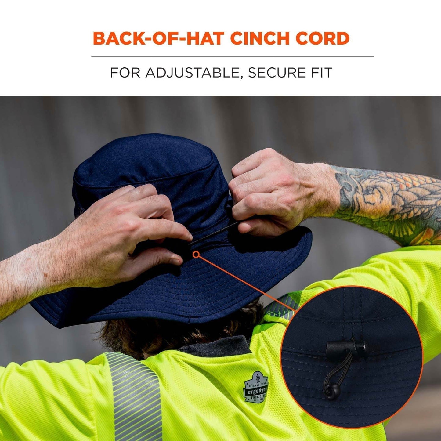 Black Cooling Bucket Hat - Ergodyne - Evaporative Material