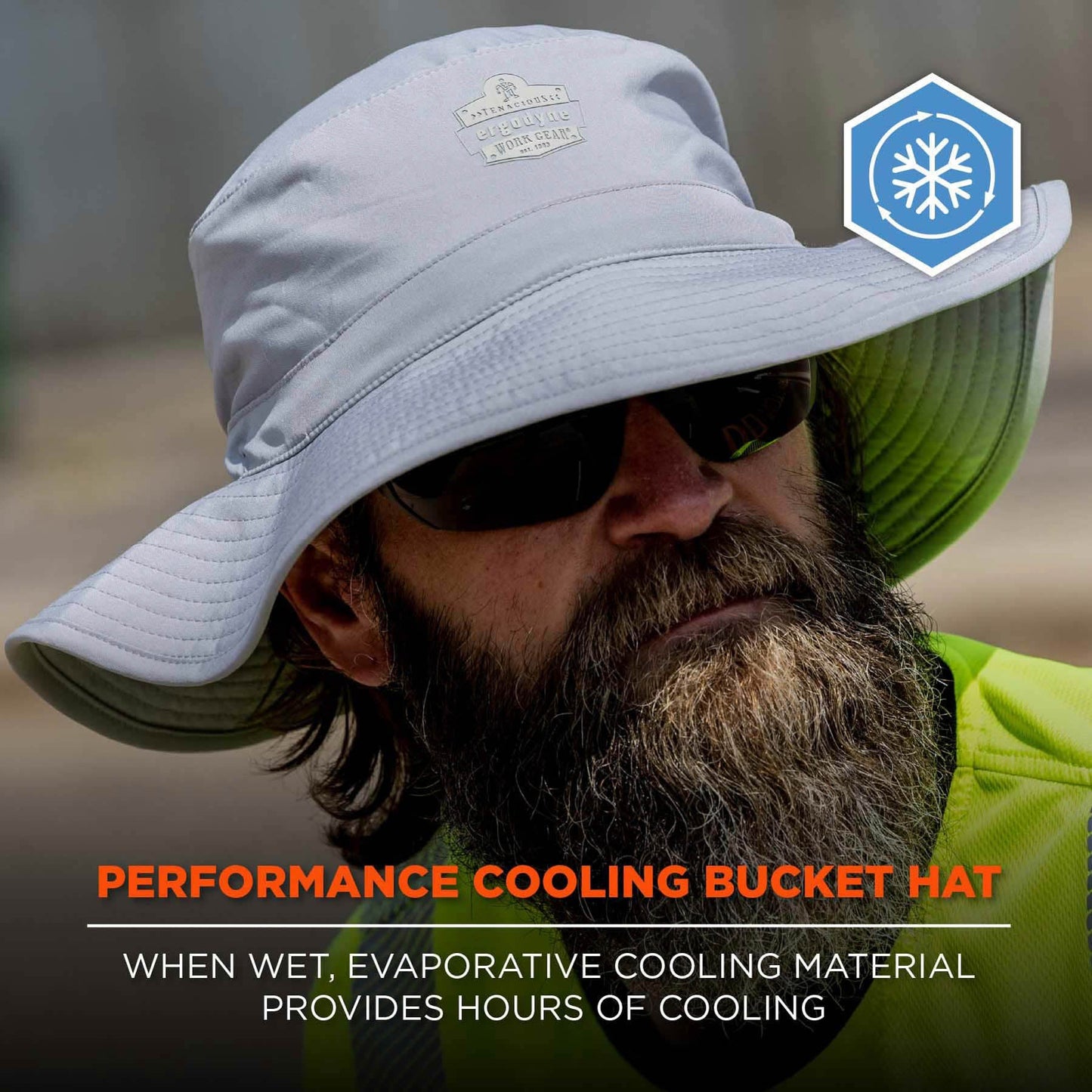 Black Cooling Bucket Hat - Ergodyne - Evaporative Material