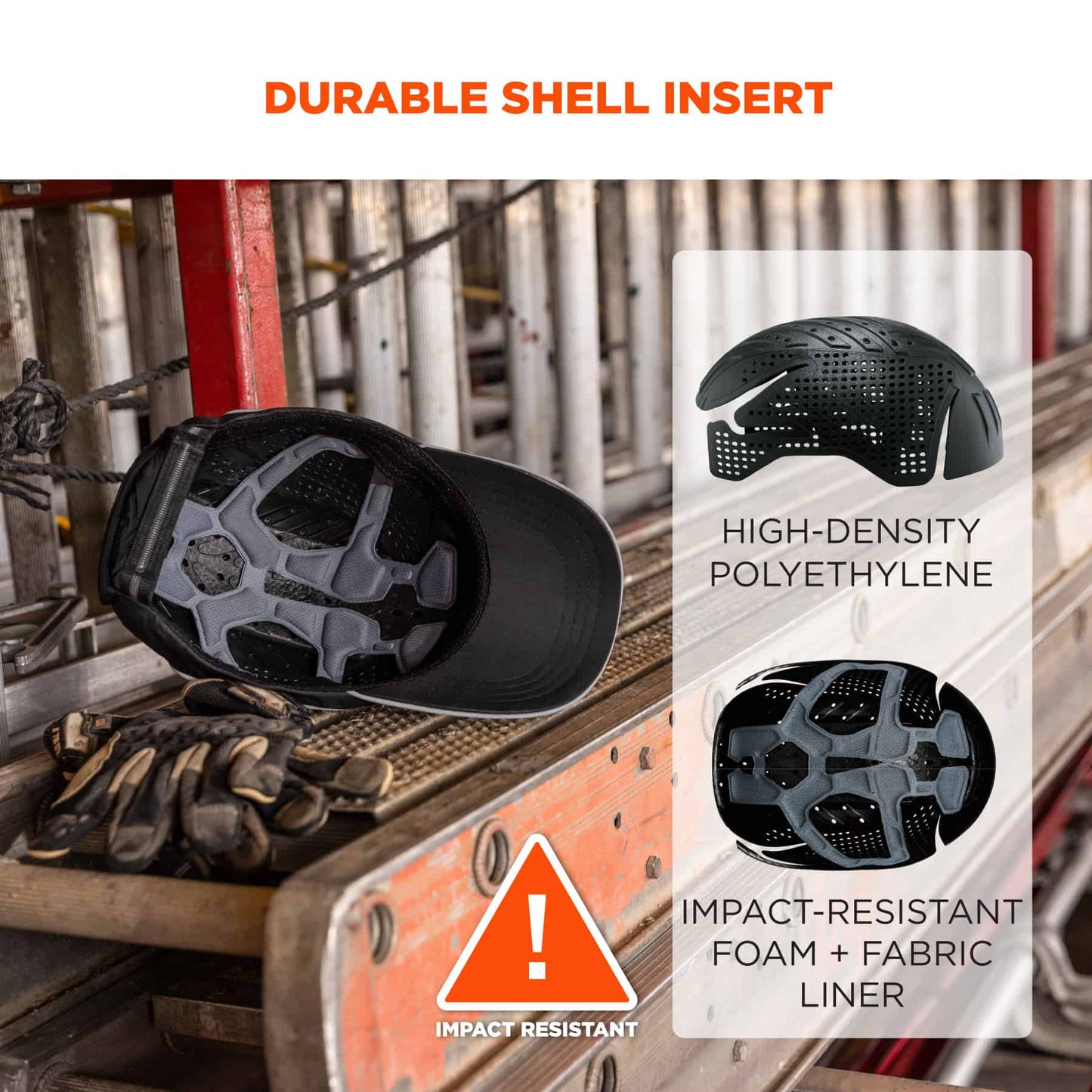 Black Bump Cap - Ergodyne - Lightweight Polyester Mesh