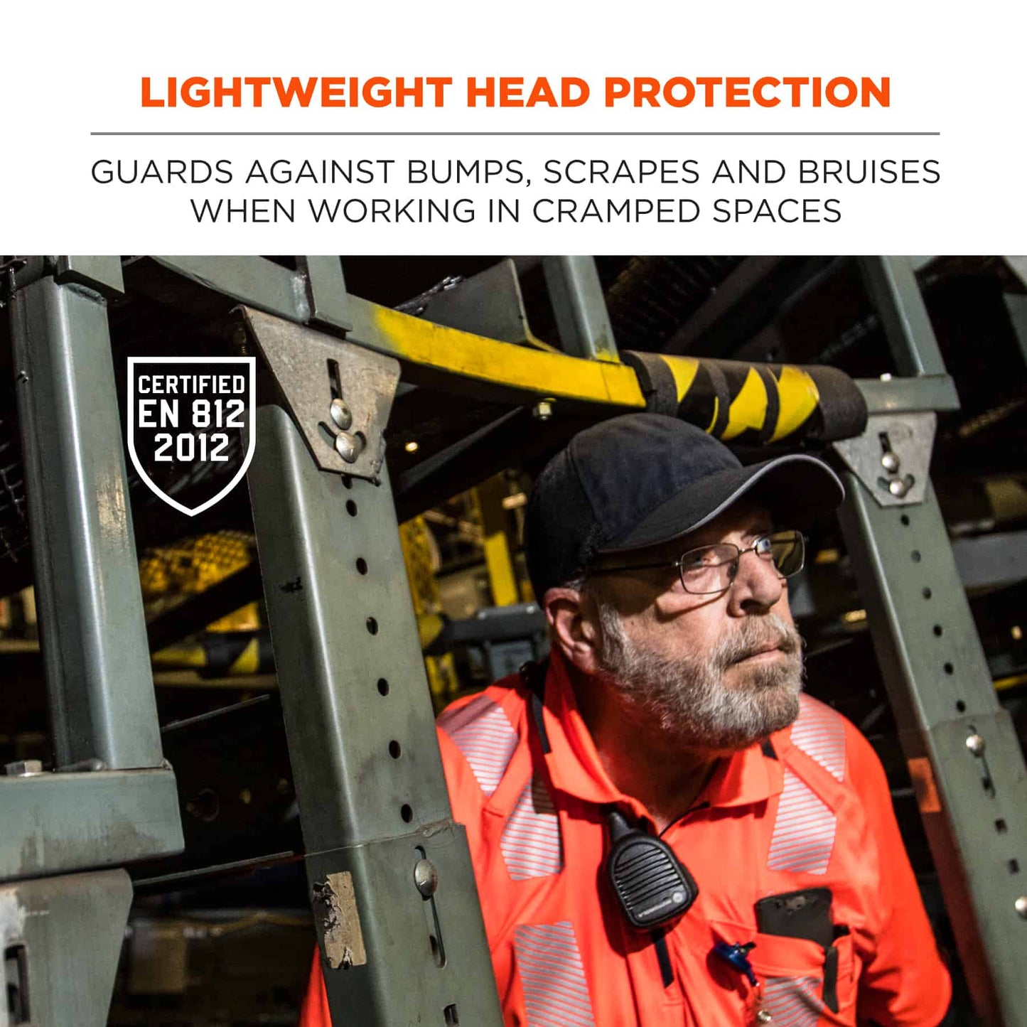 Black Bump Caps - Ergodyne - Lightweight Breathable Design