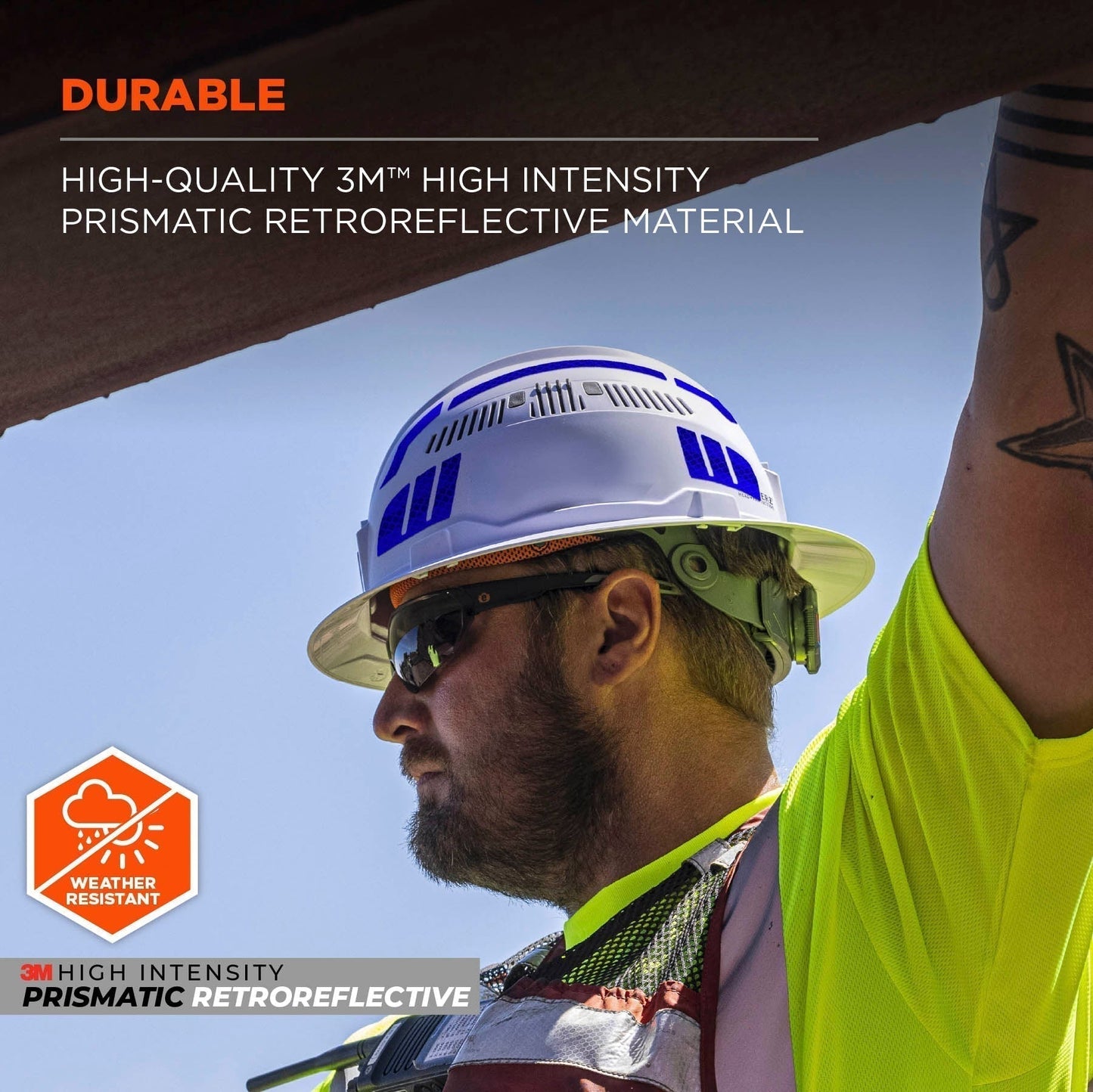 White Reflective Stickers - Ergodyne - Durable Design
