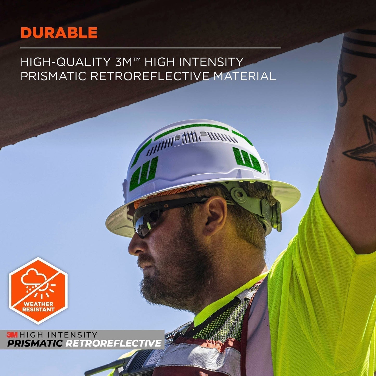 White Reflective Stickers - Ergodyne - Durable Design