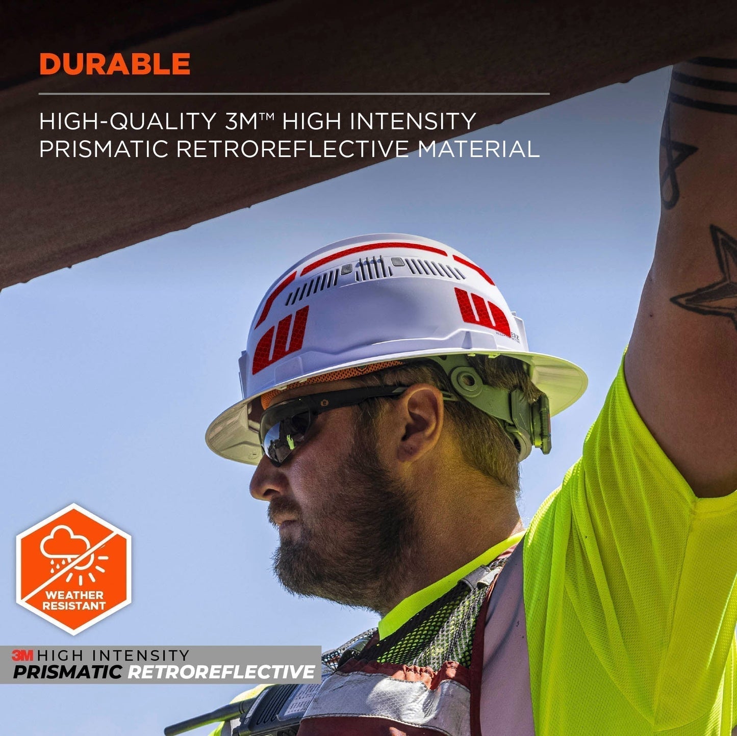 White Reflective Stickers - Ergodyne - Durable Design