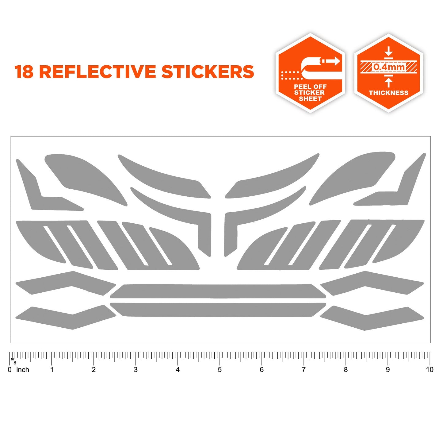 White Reflective Stickers - Ergodyne - Durable Design