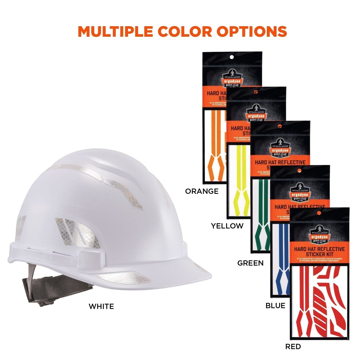 White Reflective Stickers - Ergodyne - Durable Design