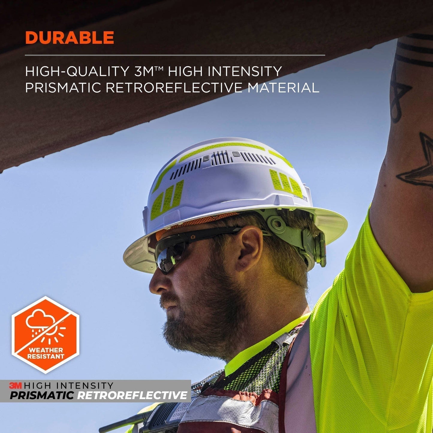 White Reflective Stickers - Ergodyne - Durable Design