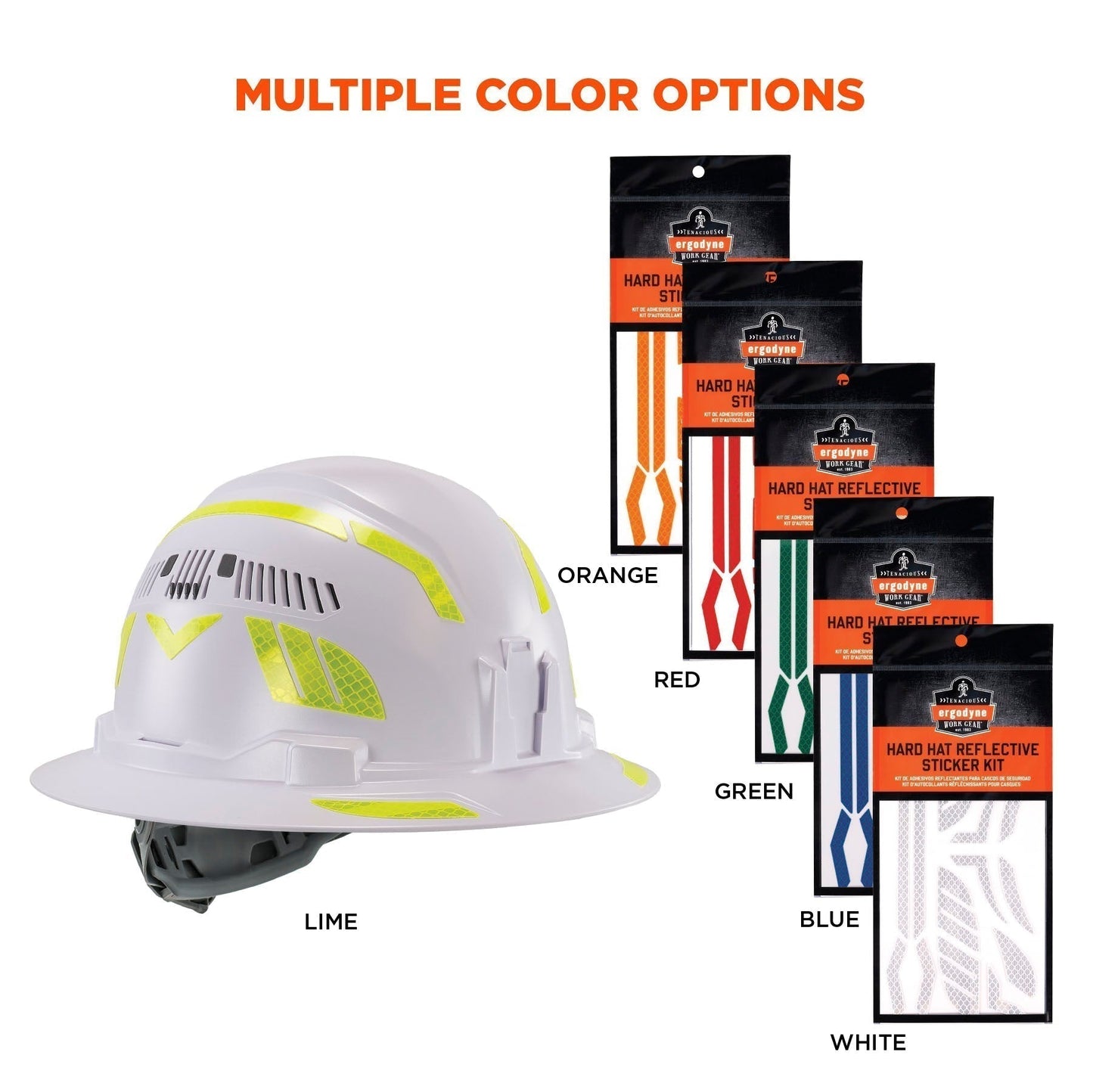 White Reflective Stickers - Ergodyne - Durable Design