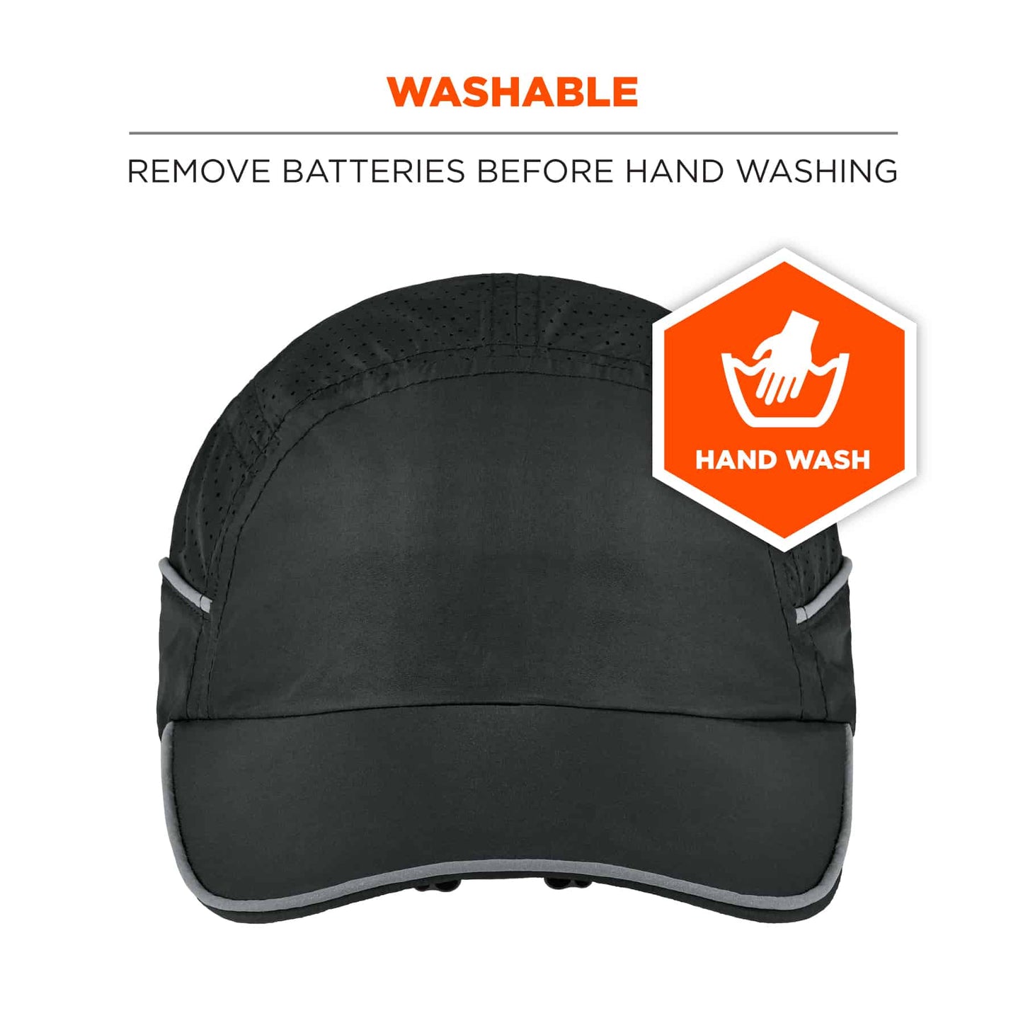 Black Bump Caps - Ergodyne - Lightweight with LED Lighting