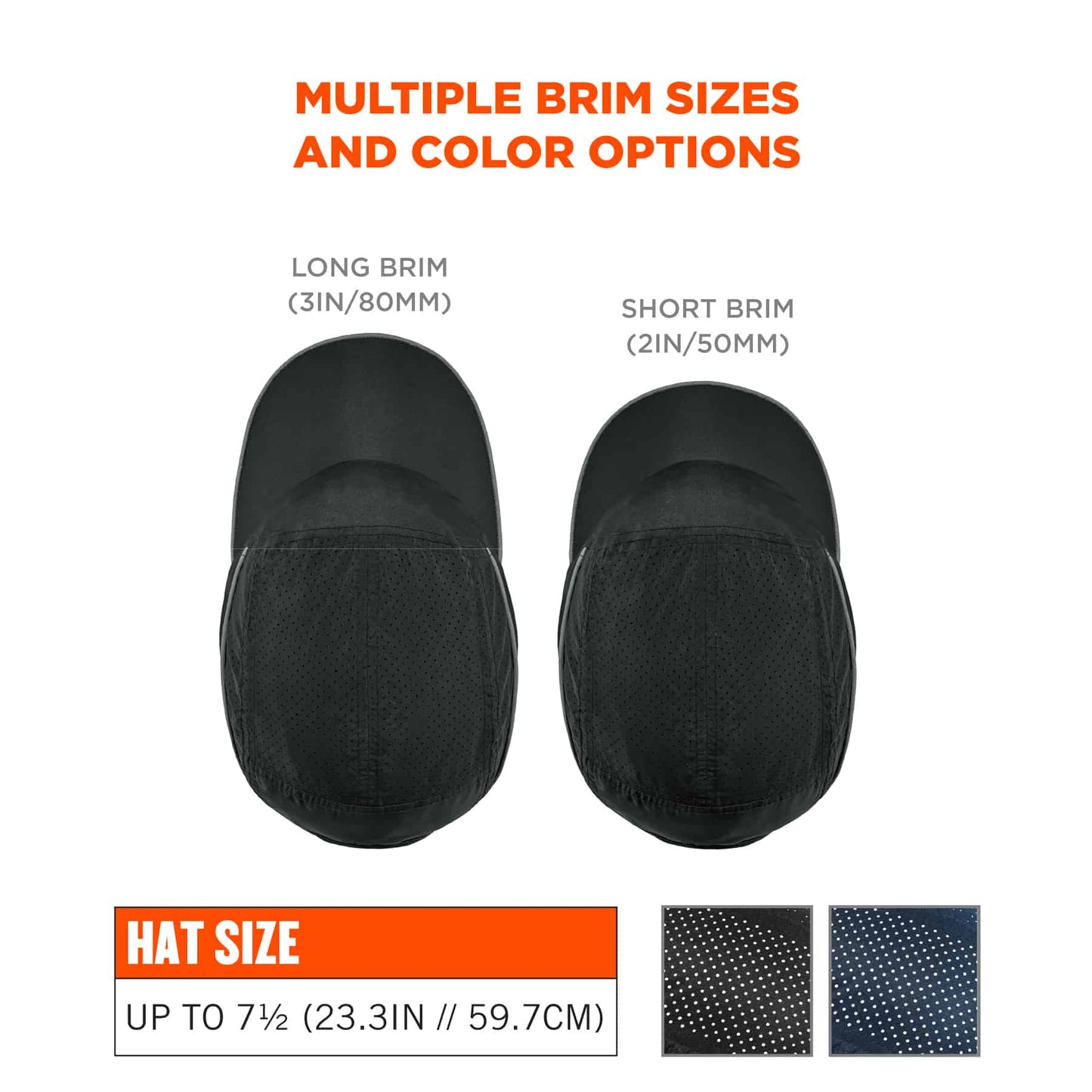 Black Bump Cap - Ergodyne - Lightweight with LED Lighting