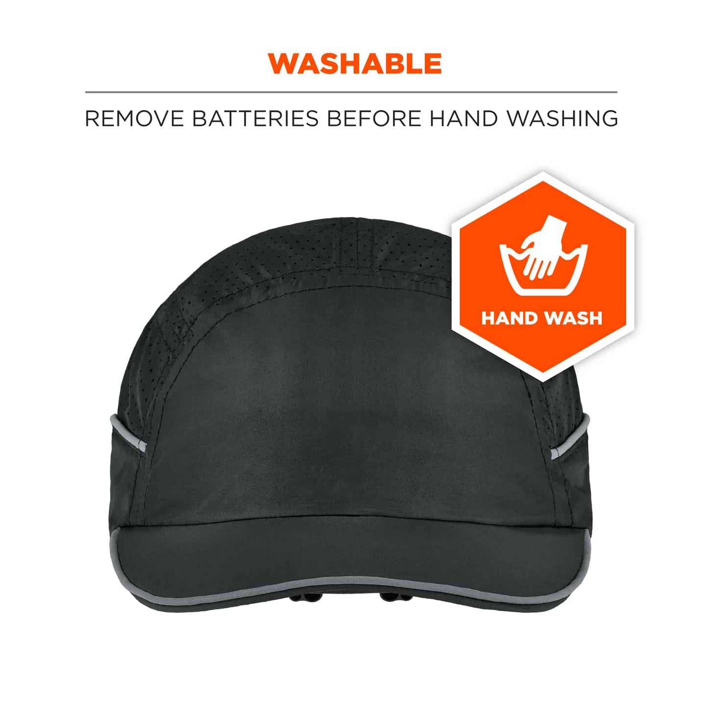Black Bump Cap - Ergodyne - Lightweight with LED Lighting