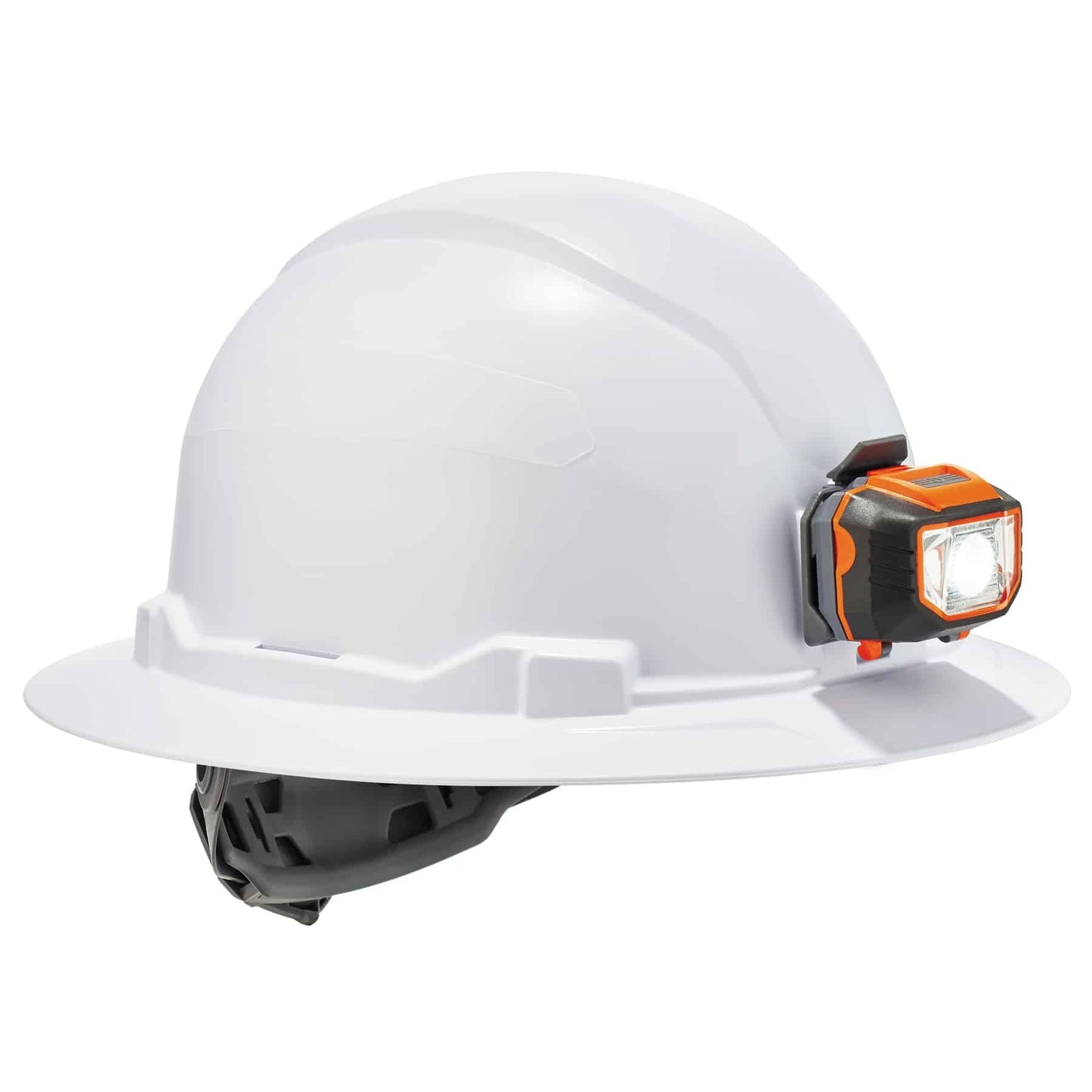Ratchet Suspension Hard Hats - Ergodyne - Full Brim Light