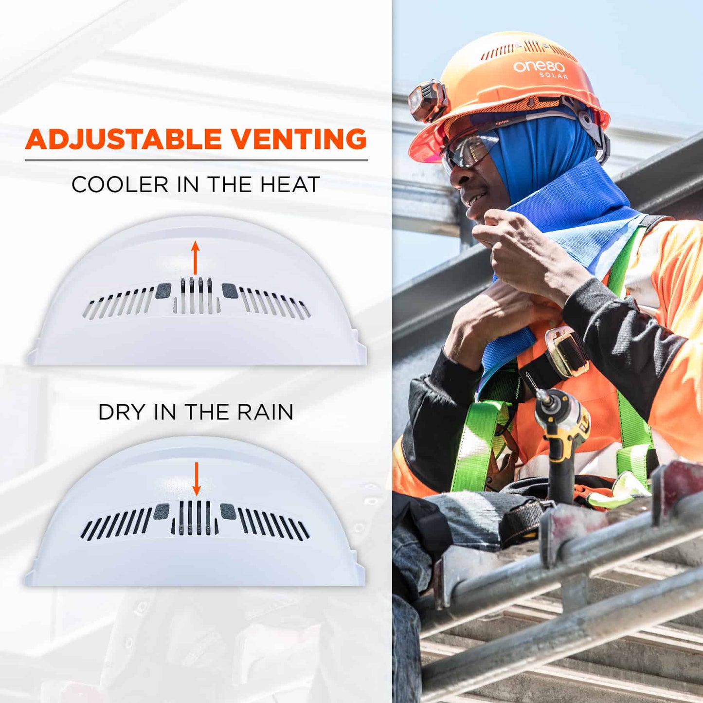 Orange Hard Hats - Ergodyne - Lightweight Cap Style