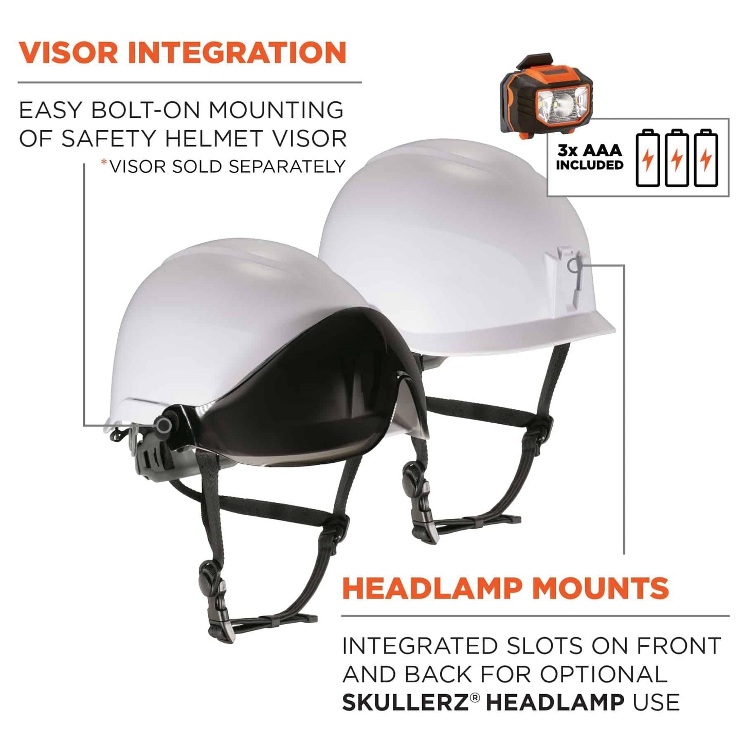 White Hard Hats - Ergodyne - Lightweight Protection