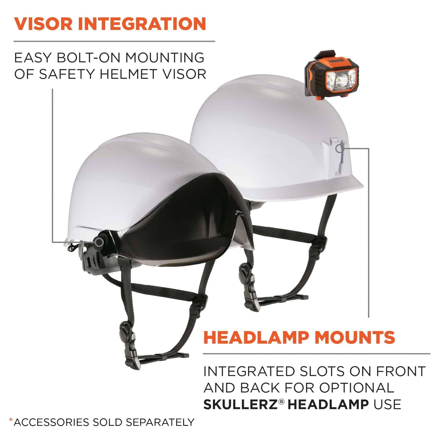 White Hard Hats - Ergodyne - Lightweight Protection
