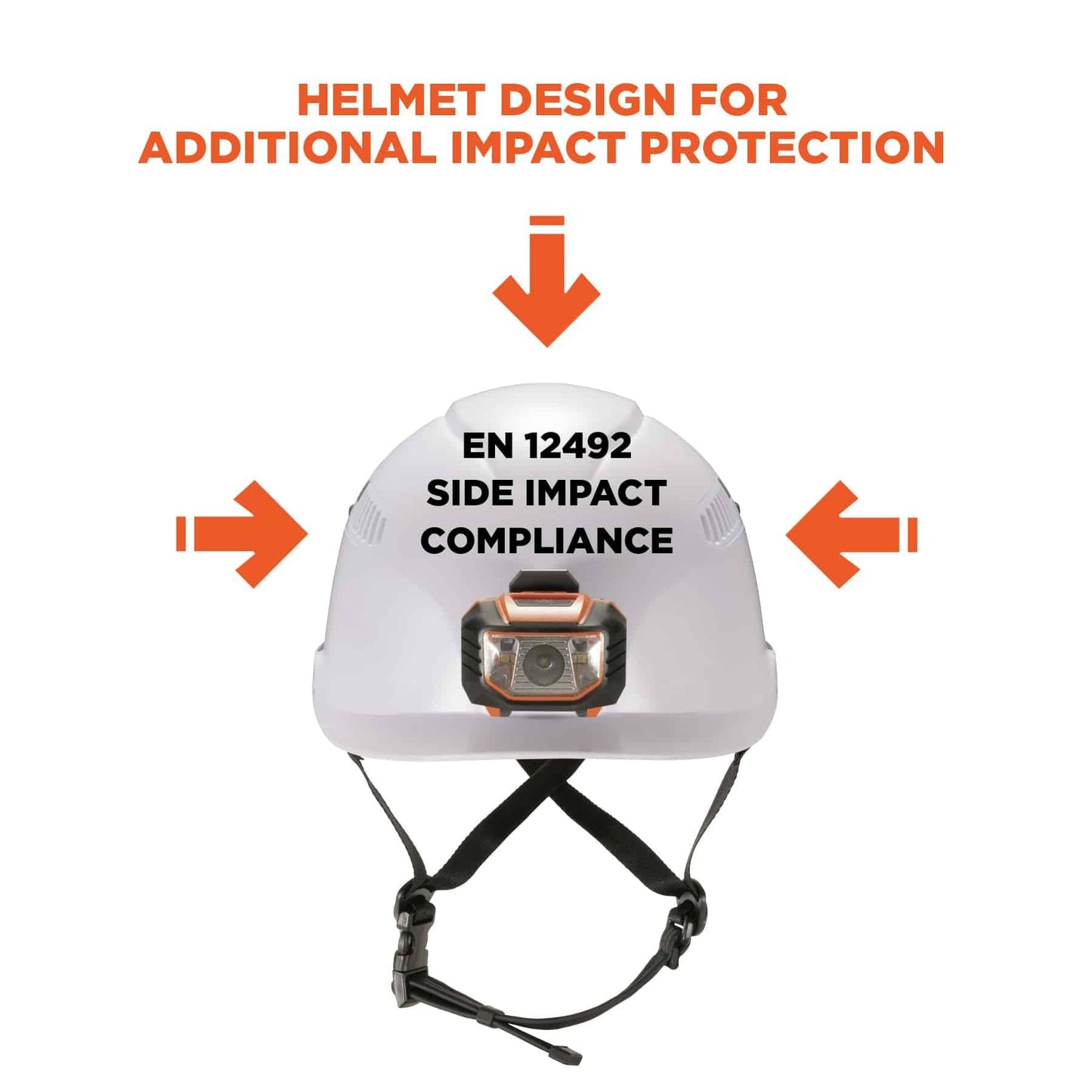 Orange Hard Hats - Ergodyne - Vented Ratchet Suspension