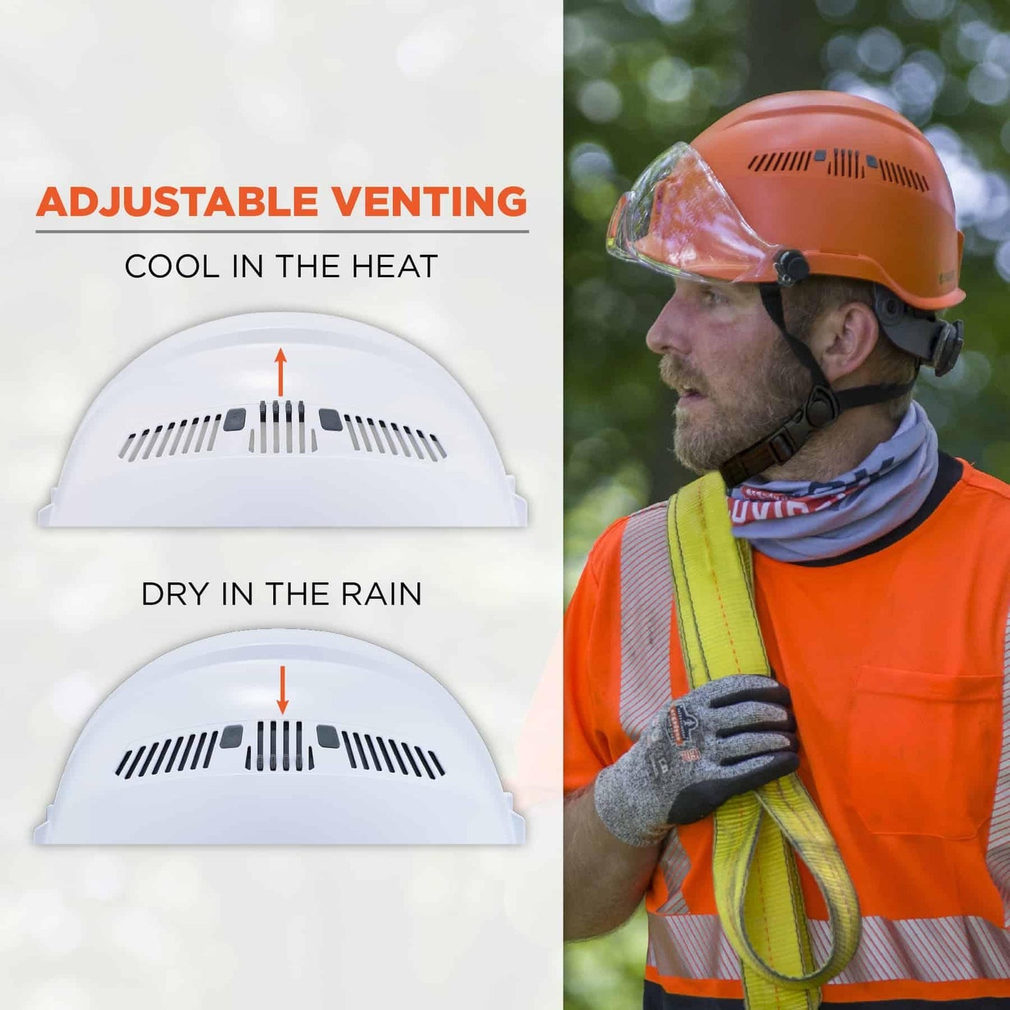 White Hard Hats - Ergodyne - Lightweight Protection
