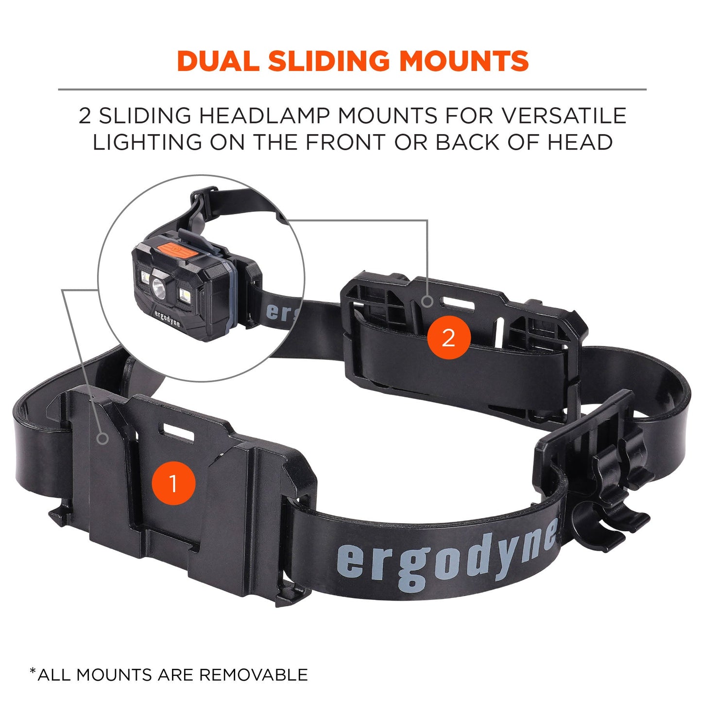 Black Light Mounts - Ergodyne - Flexible Strap