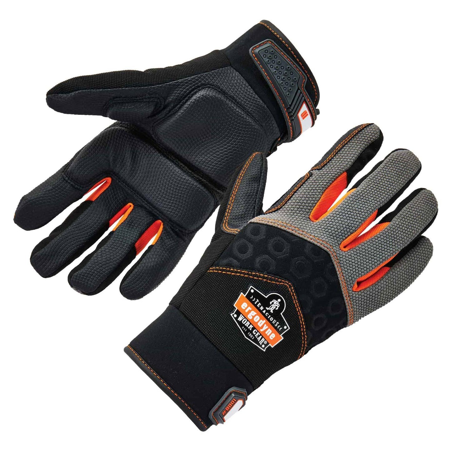 Black Performance Gloves - Ergodyne - Durable Impact Design