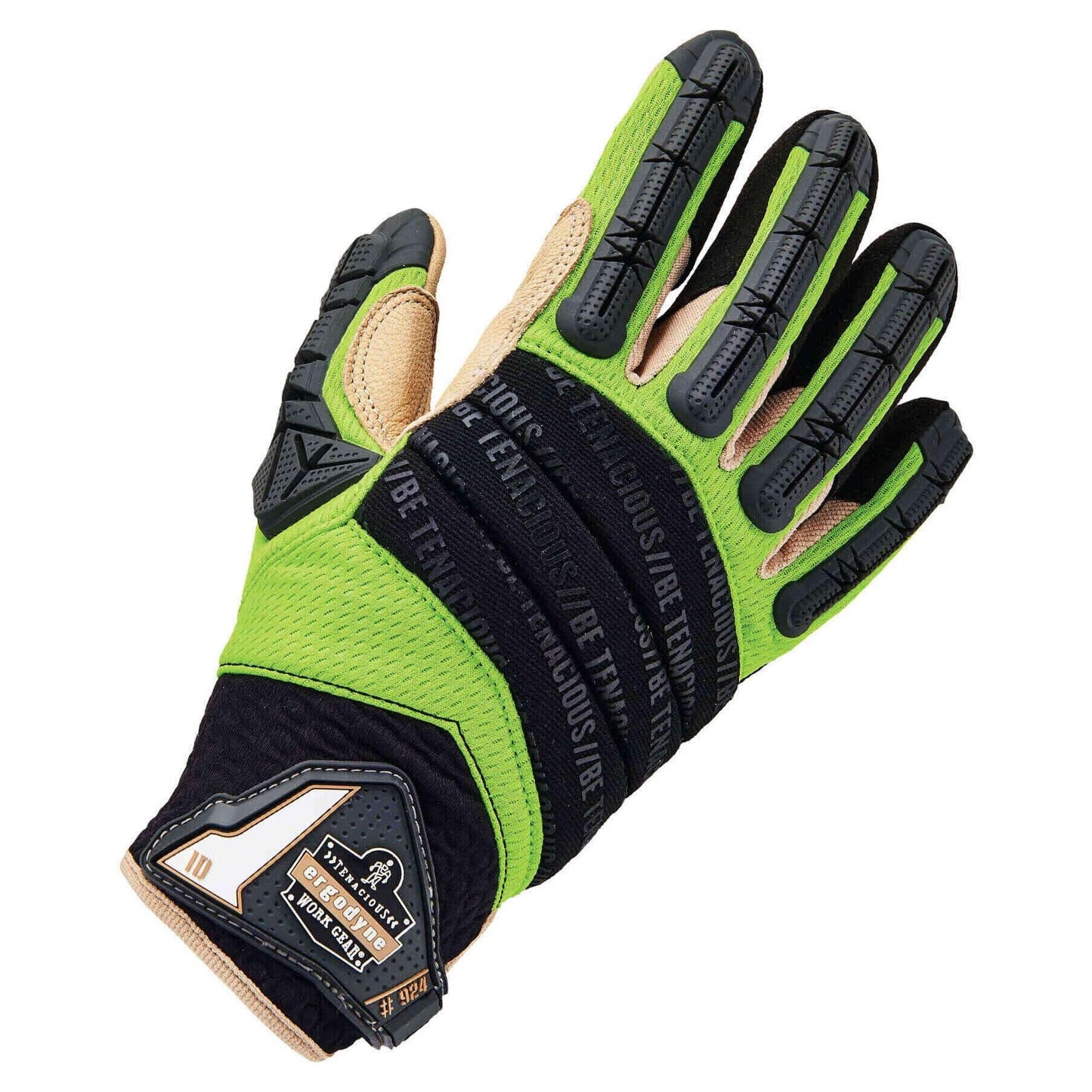 Green Performance Gloves - Ergodyne - Leather Reinforced