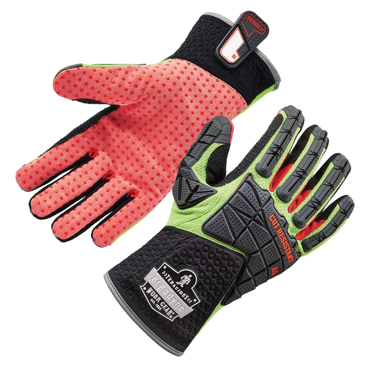 Green/Black Performance Gloves - Ergodyne - Cut Resistant