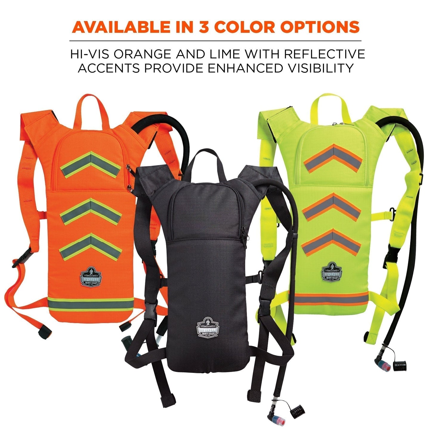 Orange Hydration Packs - Ergodyne - Low Profile Design