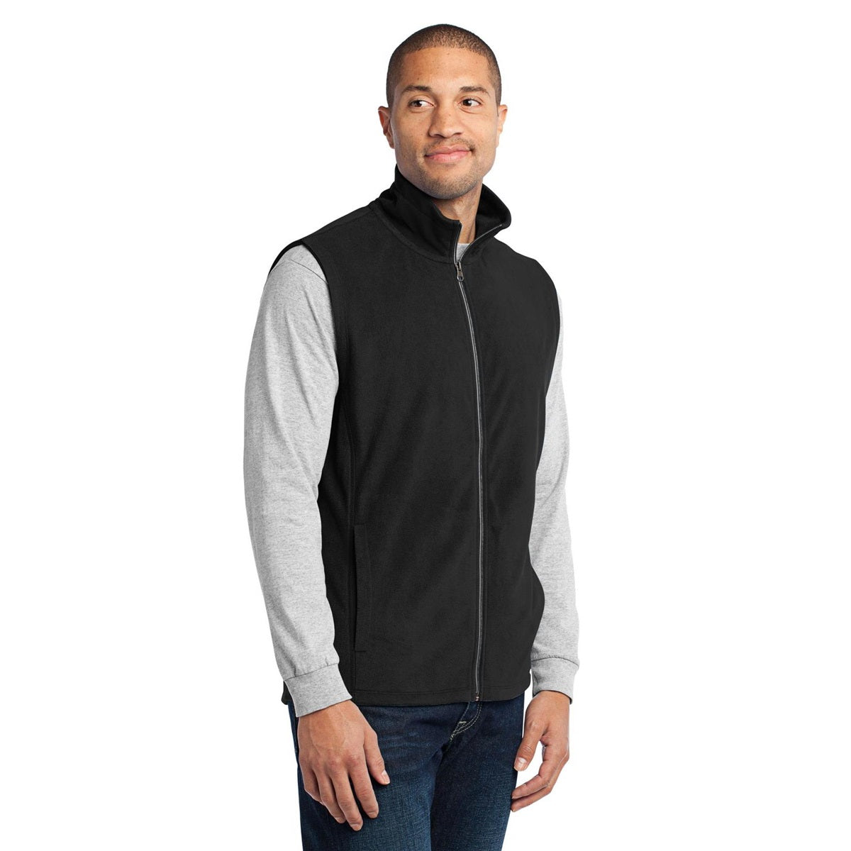 Black Microfleece Vest - Port Authority - Warm Layer