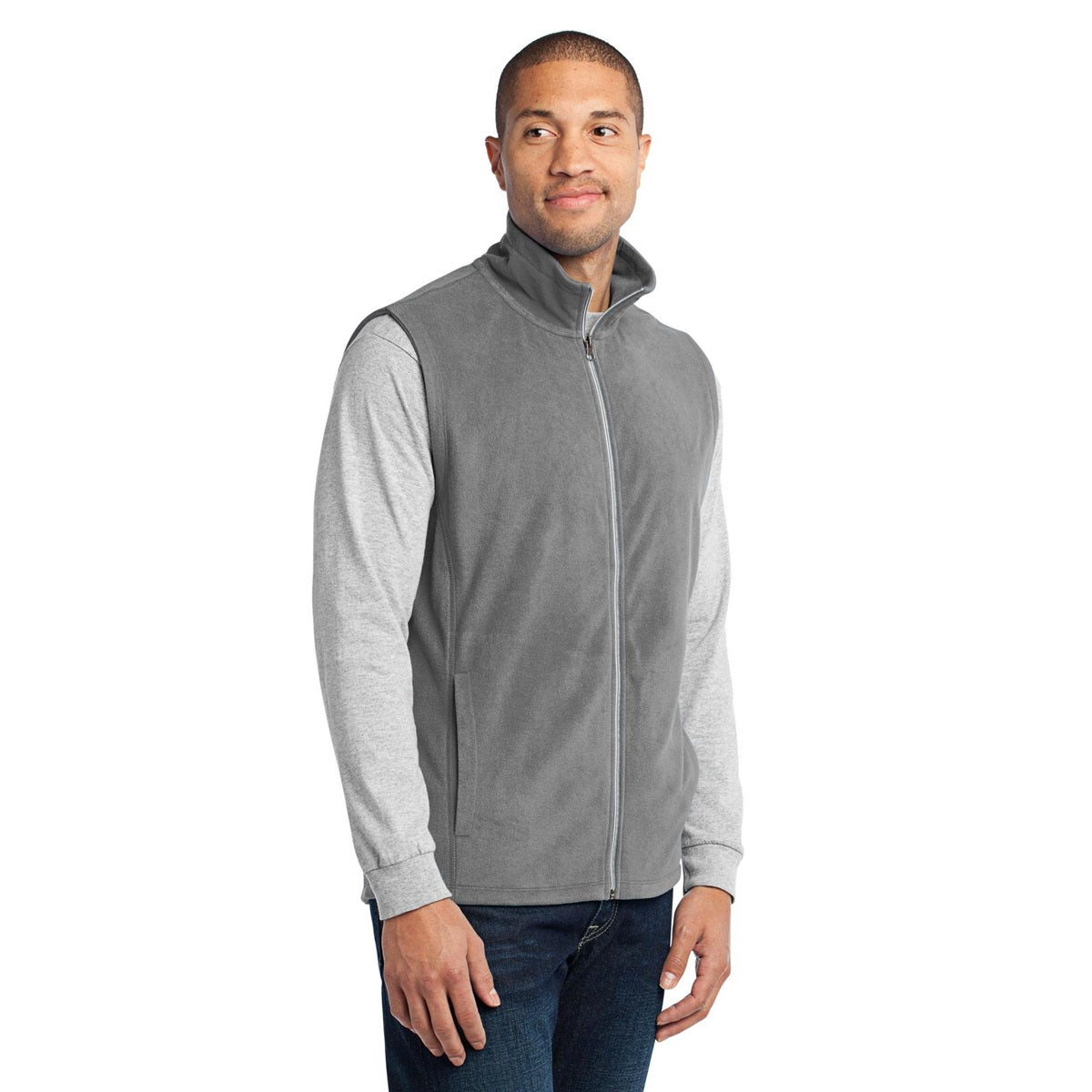 Black Microfleece Vest - Port Authority - Warm Layer