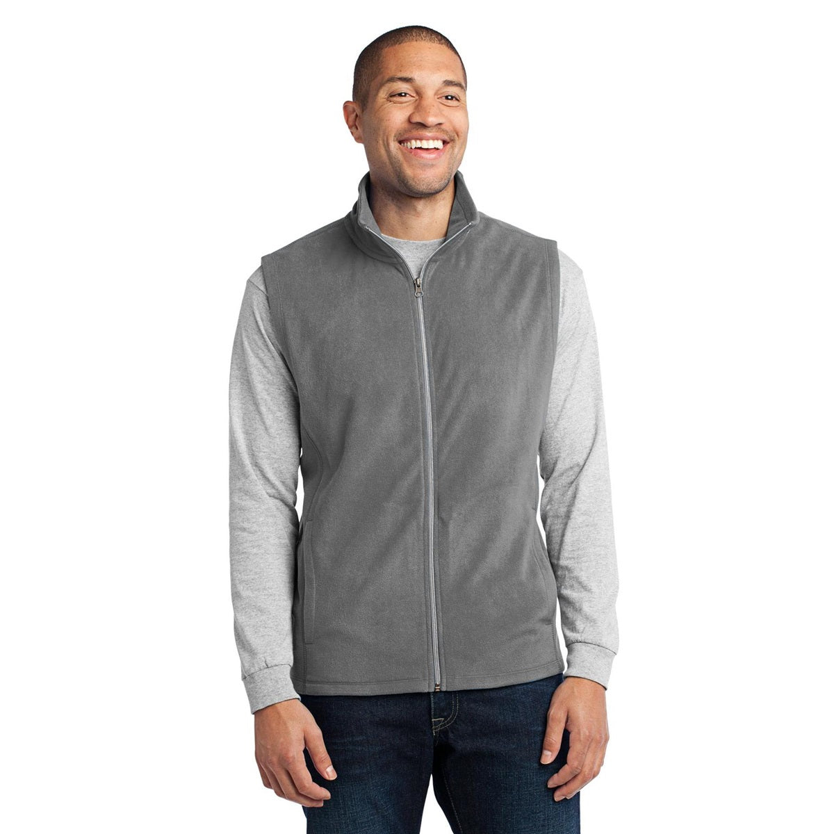 Black Microfleece Vest - Port Authority - Warm Layer