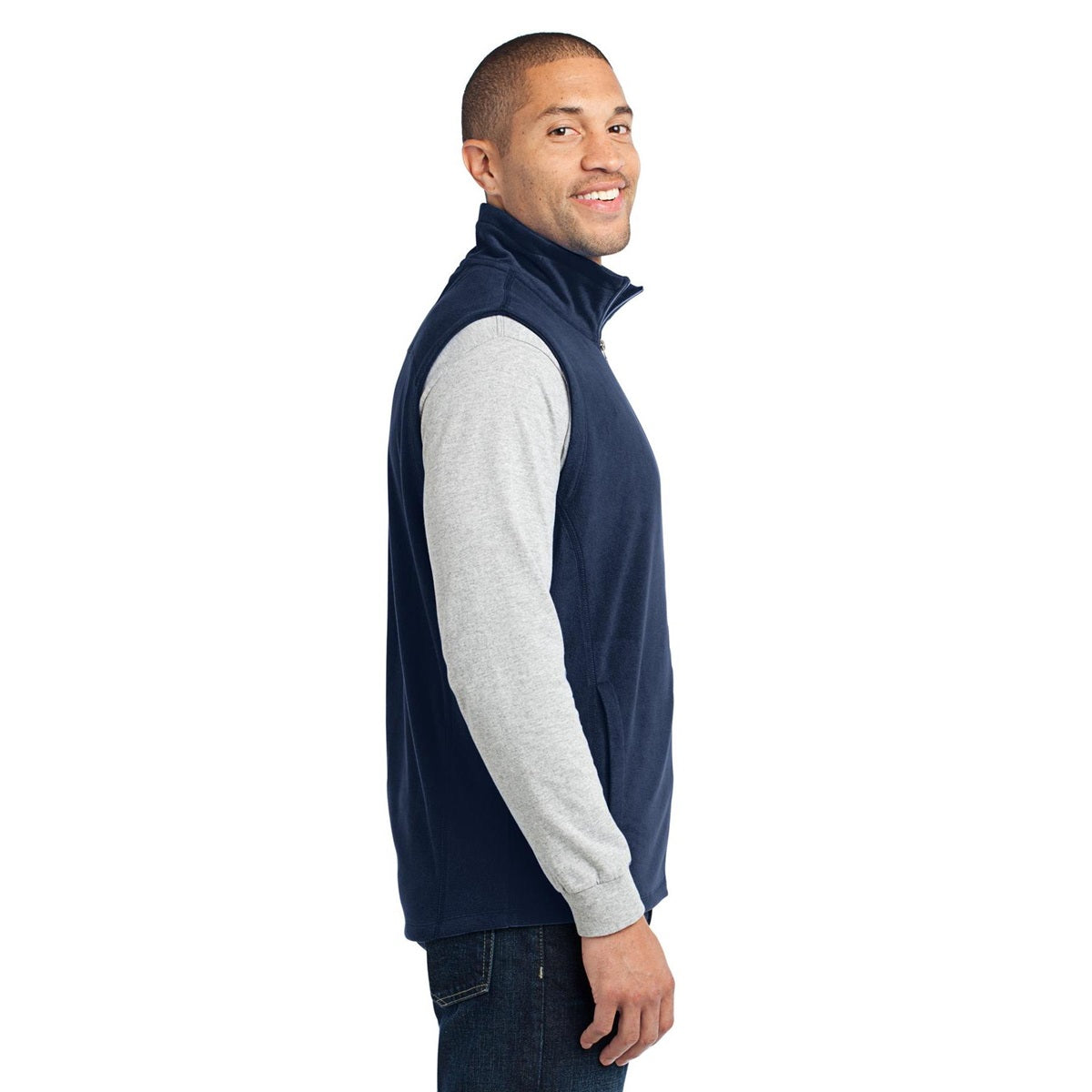 Black Microfleece Vest - Port Authority - Warm Layer