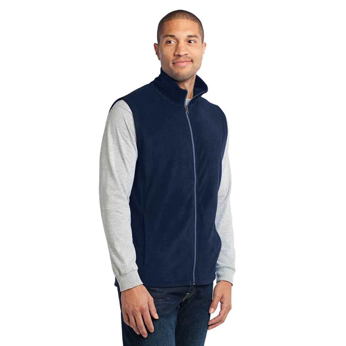Black Microfleece Vest - Port Authority - Warm Layer