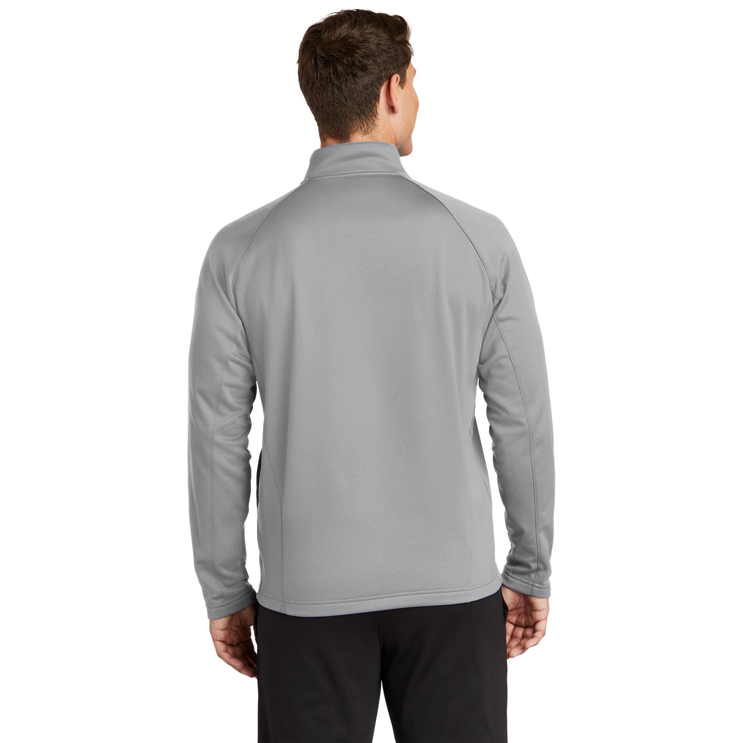 Black/Silver Sweatshirt - Sport-Tek - Warm Fleece