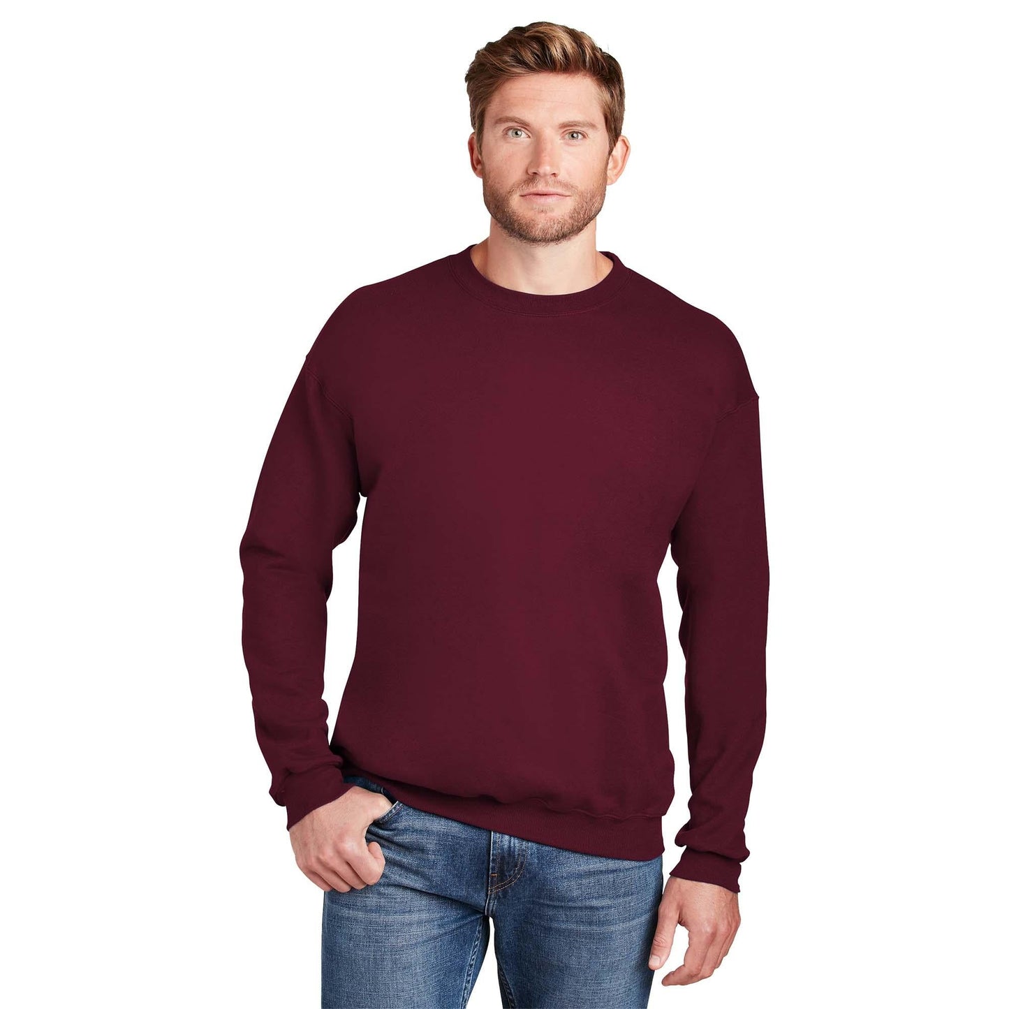 Light Steel Sweatshirts - Hanes - Cotton Comfort