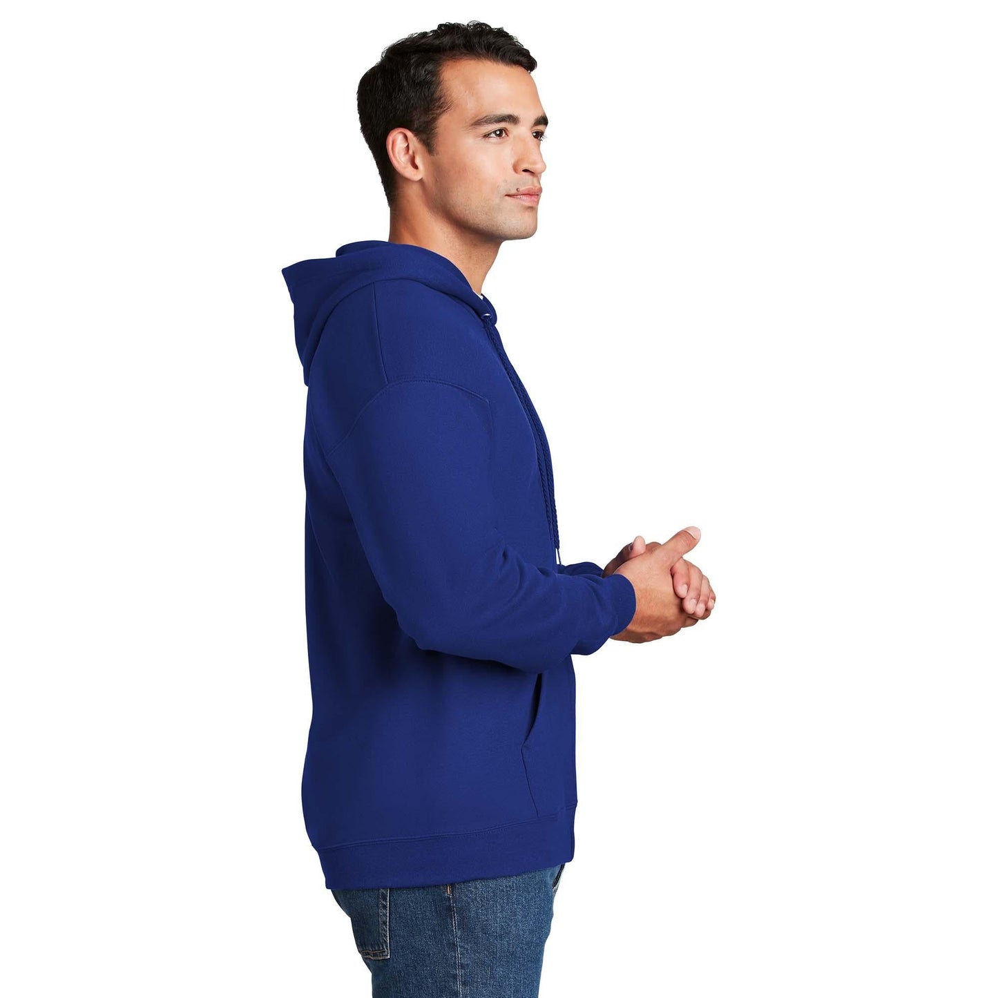 Black Sweatshirts - Hanes - Full-Zip Hooded Style