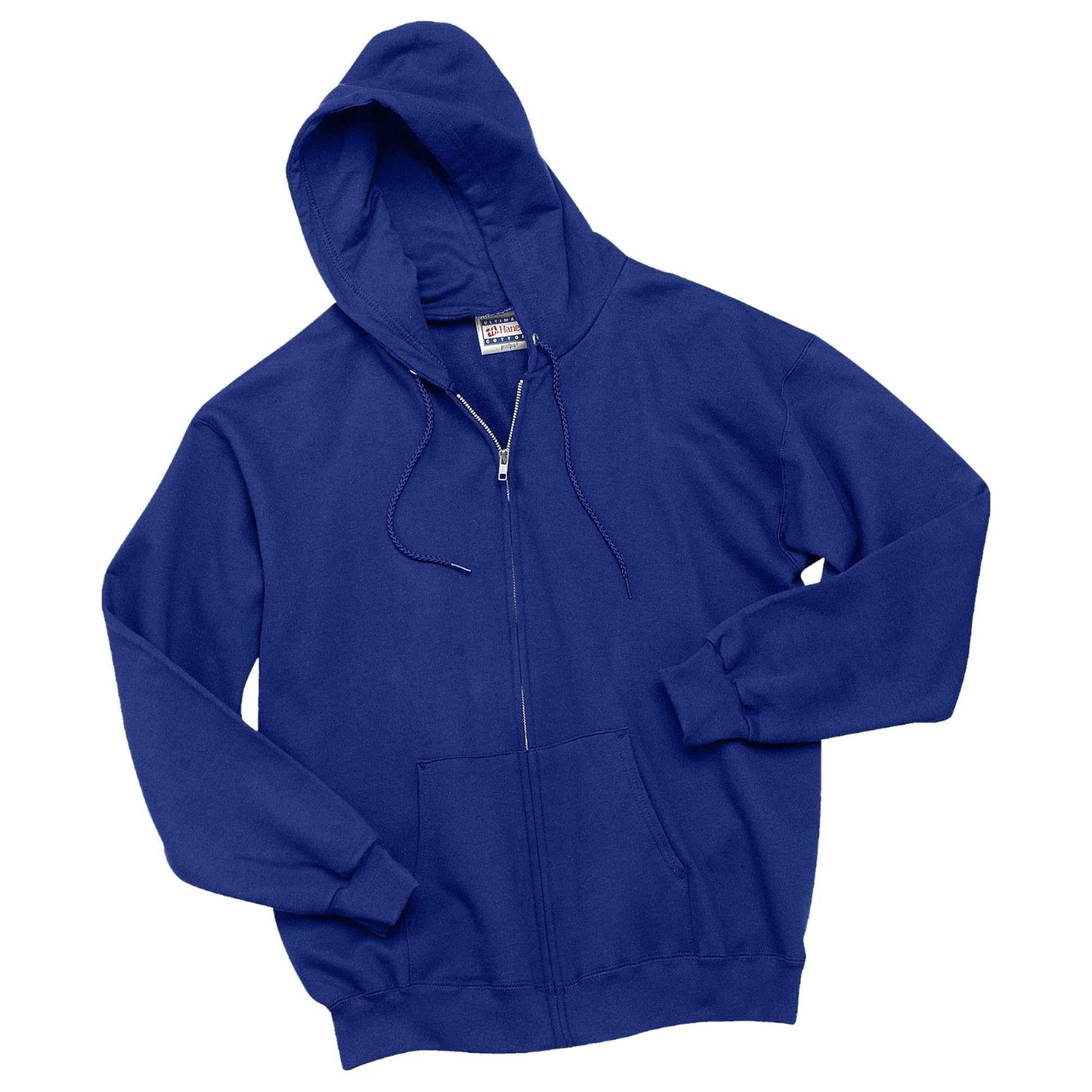 Black Sweatshirts - Hanes - Full-Zip Hooded Style