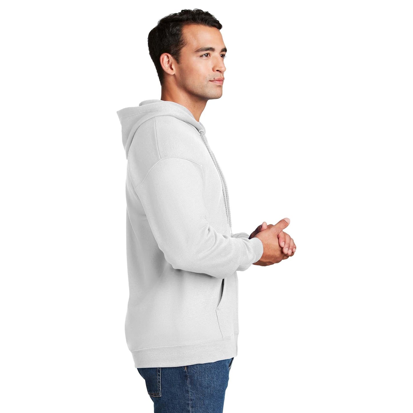 Black Sweatshirts - Hanes - Full-Zip Hooded Style