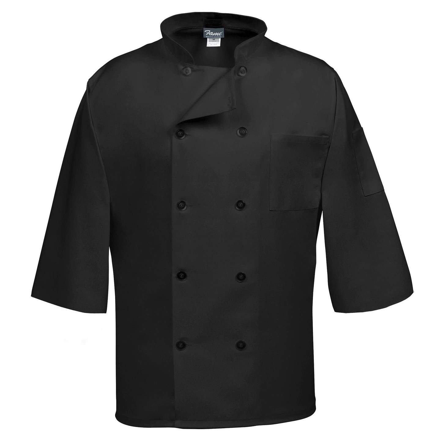 Black Chef Coats - Fame Fabrics - Stylish Design