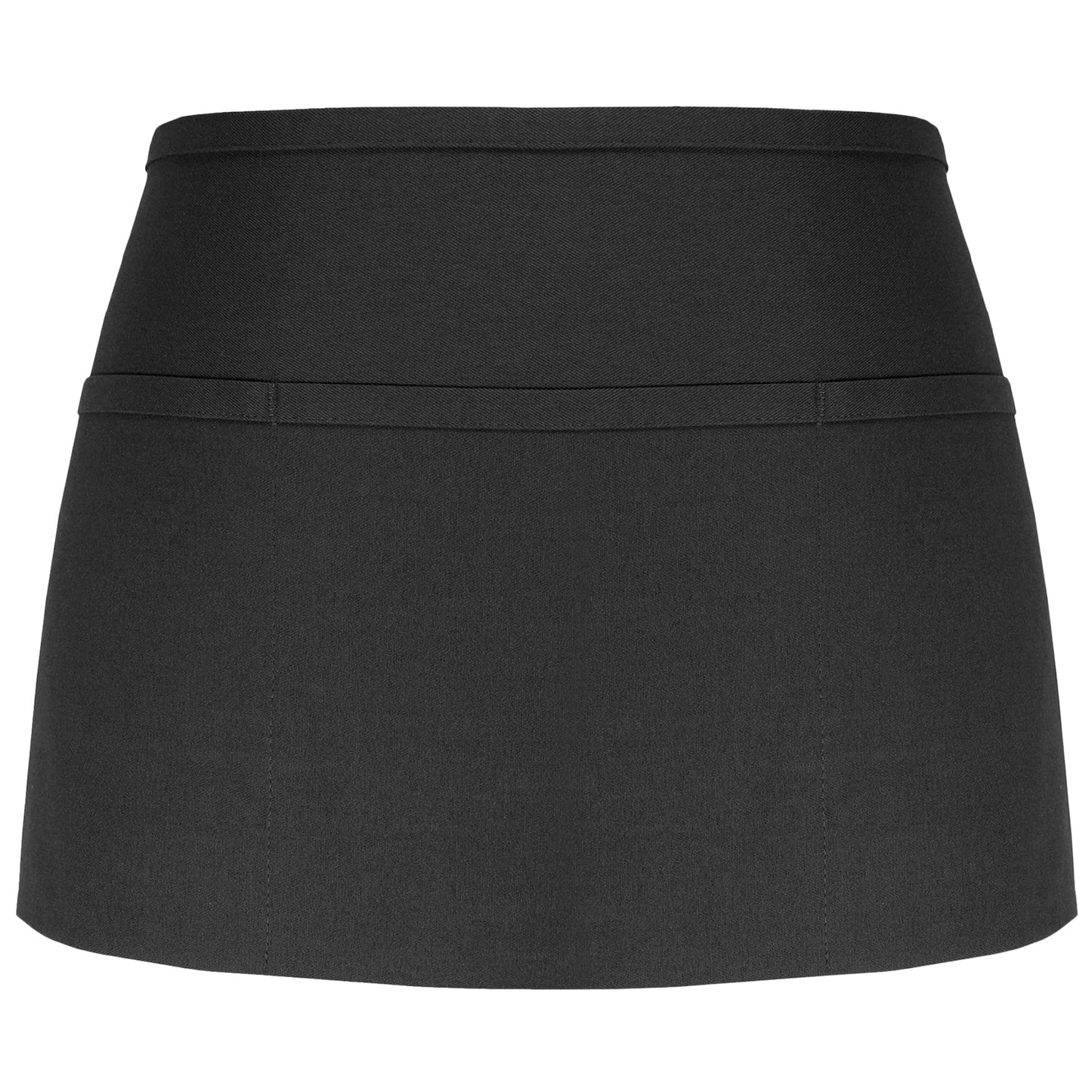 Black Reversible Apron - Fame Fabrics - Durable Twill