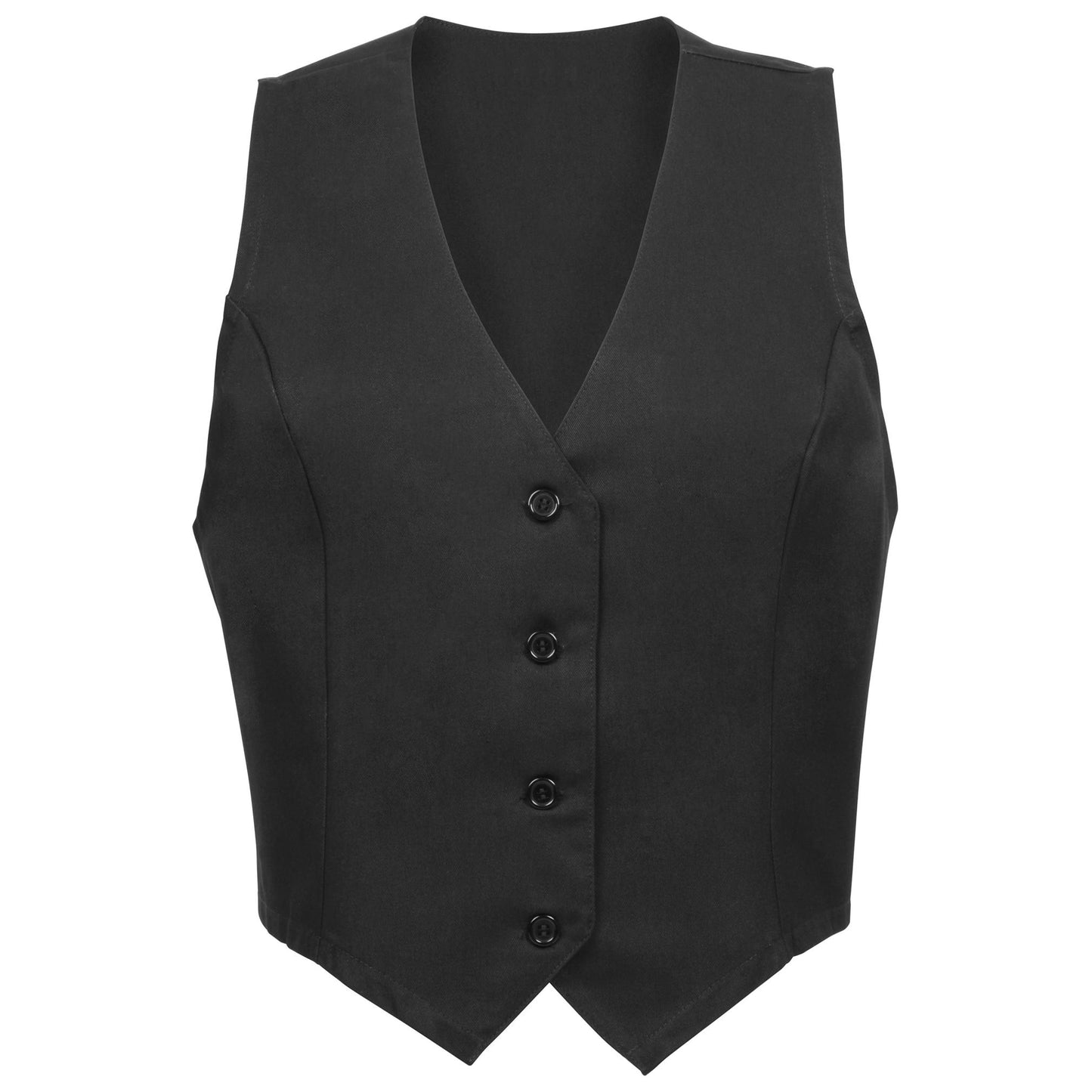 Black Vests - Fame Fabrics - Durable Poly-Cotton